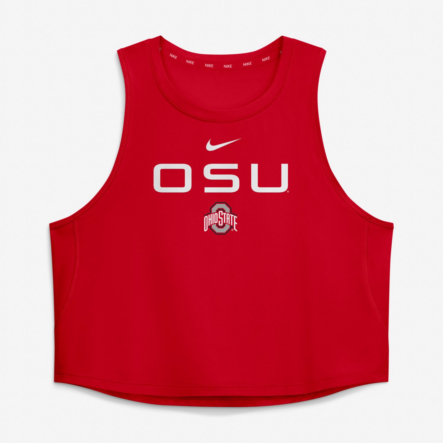 Nike Ohio State Buckeyes One Dri-FIT Cropped Tank Top