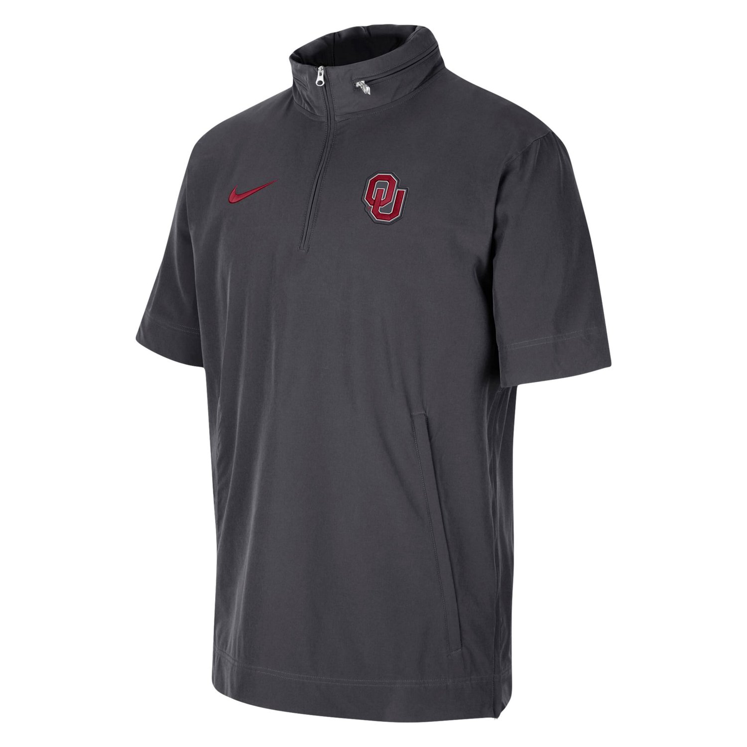 Nike Oklahoma Sooners Coaches Half-Zip Short Sleeve Jacket                                                                       - view number 2
