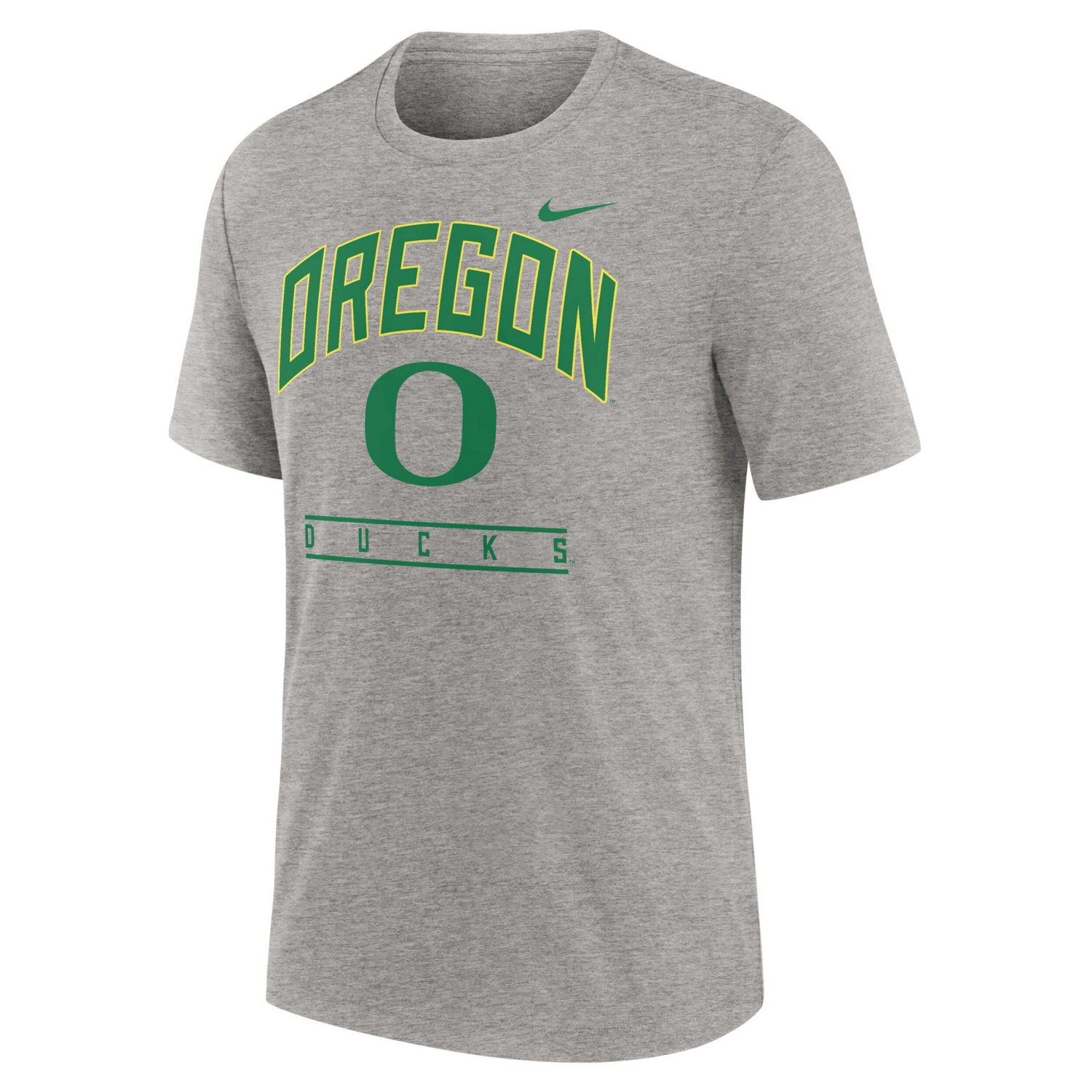 Nike Oregon Ducks Arch Over Logo Tri-Blend T-Shirt - view number 2