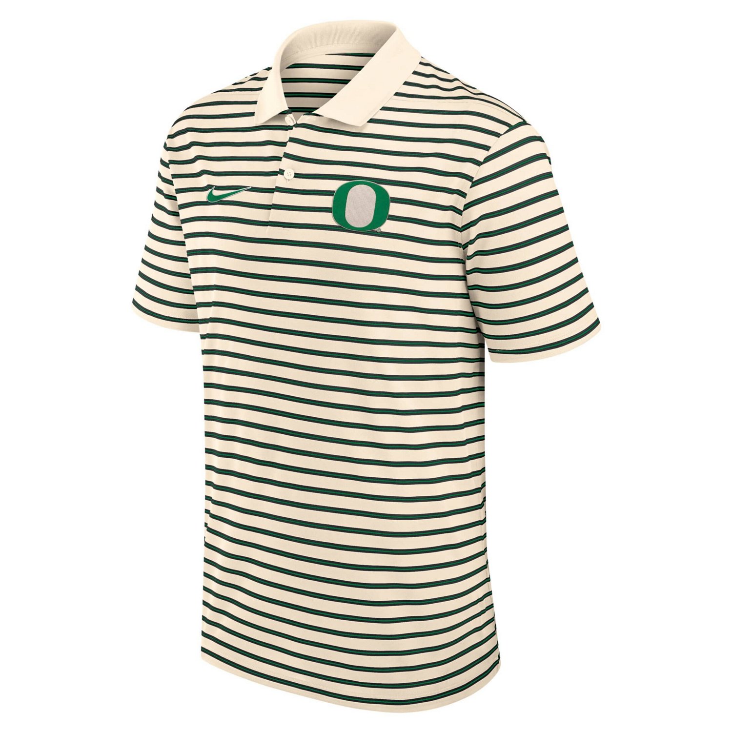 Nike Oregon Ducks Primary Logo Striped Dri-FIT Polo - view number 2