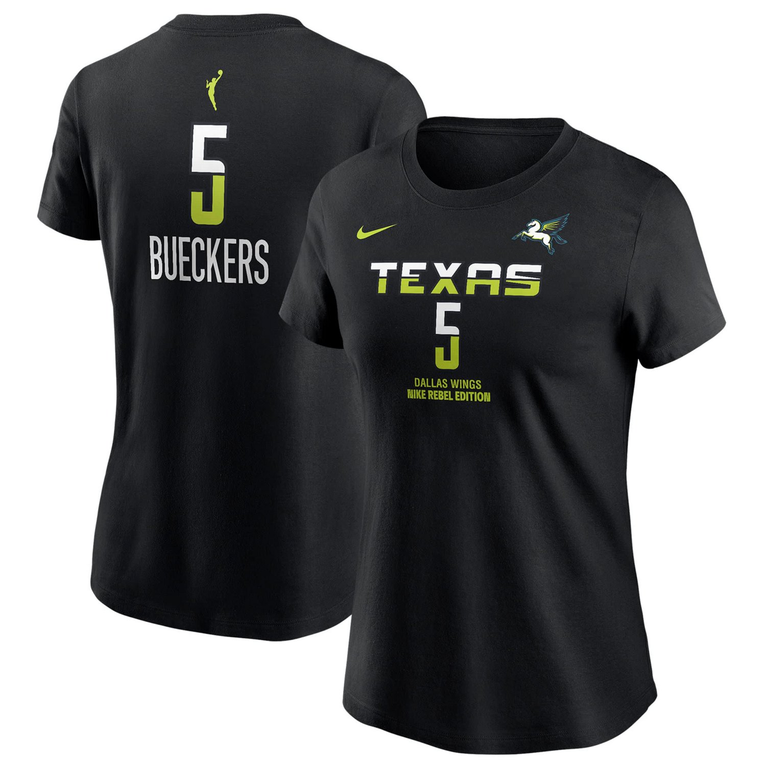 Nike Paige Bueckers Dallas Wings 2025 WNBA Draft Rebel Edition Name  Number T-Shirt - view number 1