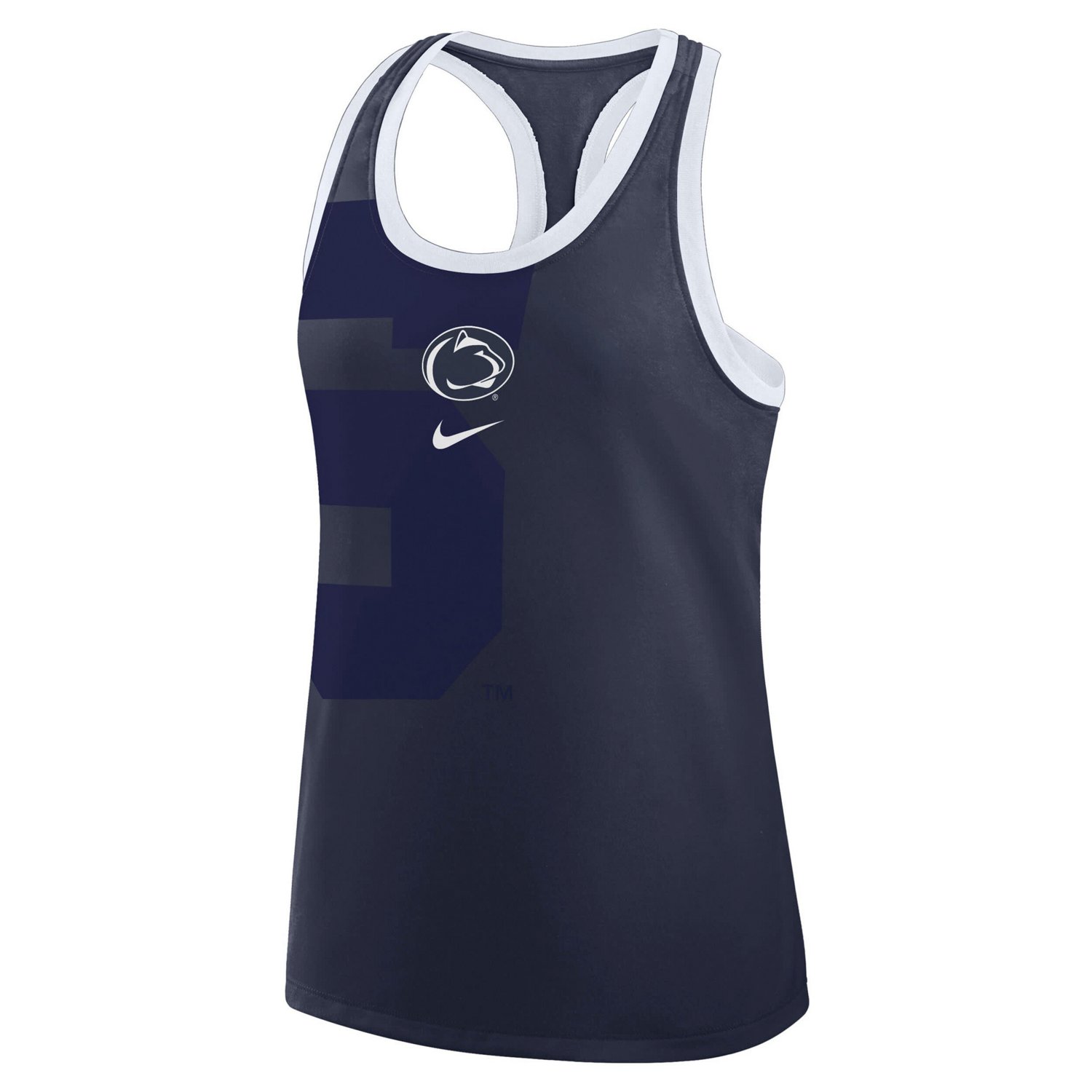 Nike Penn State Nittany Lions Primetime Racerback Tri-Blend Tank Top - view number 2