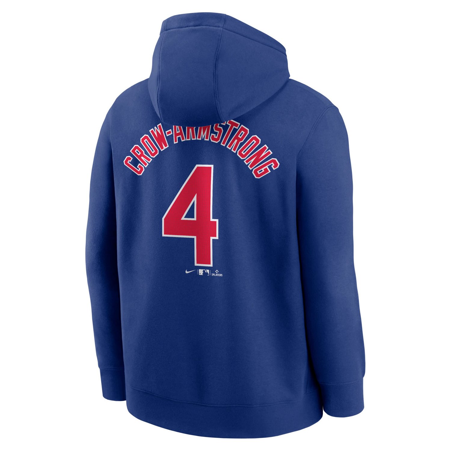 Nike Pete Crow-Armstrong Chicago Cubs Player Name  Number Club Fleece Pullover Hoodie