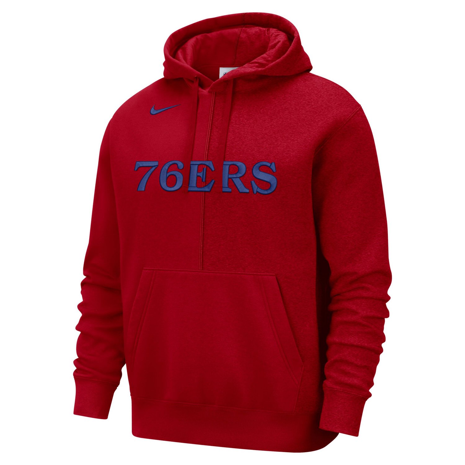 Nike Philadelphia 76ers Courtside Versus Stitch Split Pullover Hoodie Academy