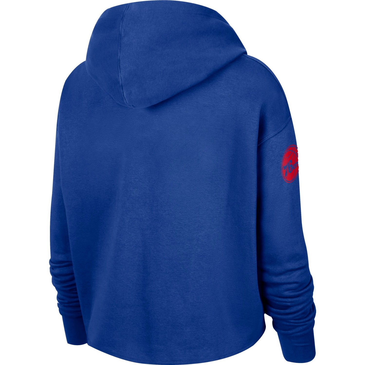Nike Philadelphia 76ers Split Flip Courtside Cropped Pullover Hoodie                                                             - view number 3