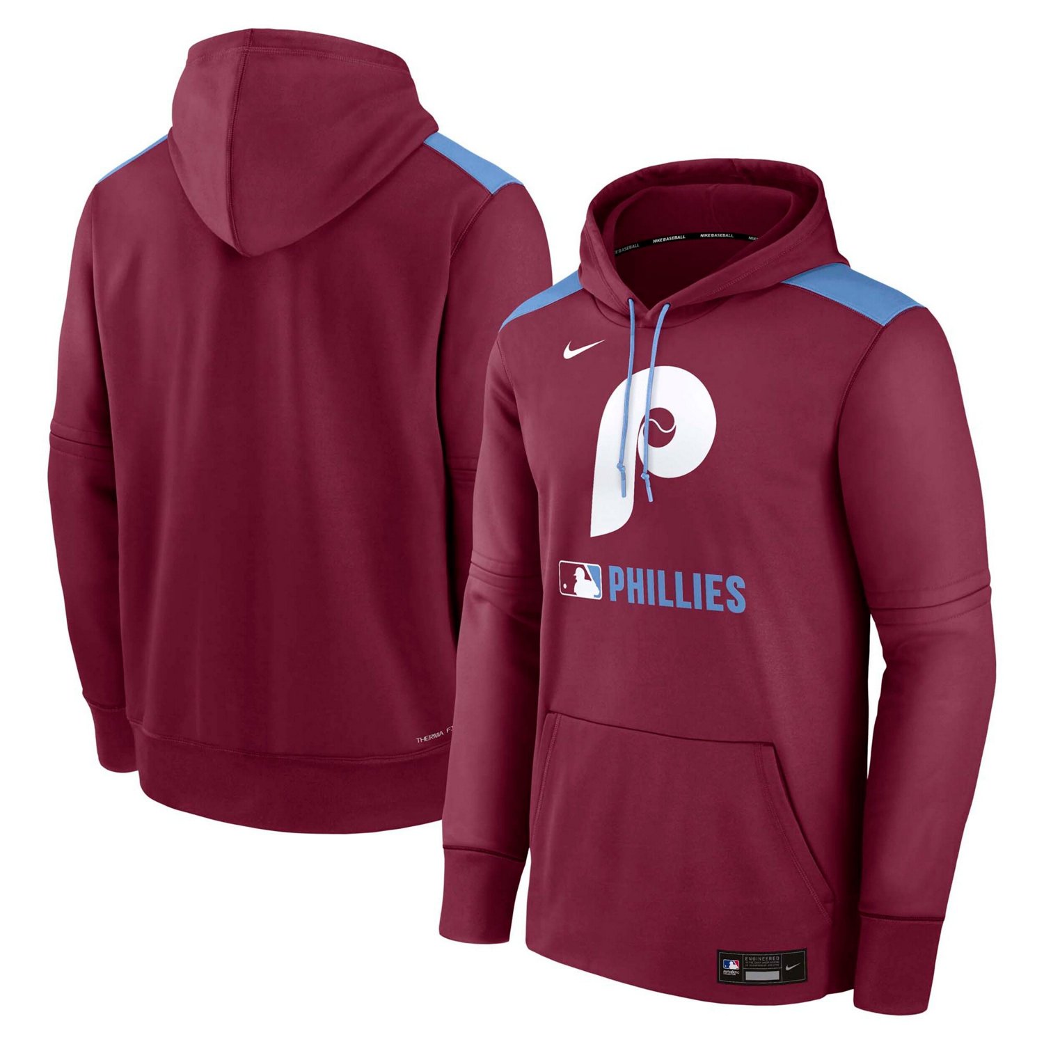 Nike Philadelphia Phillies Authentic Collection Performance Pullover Hoodie