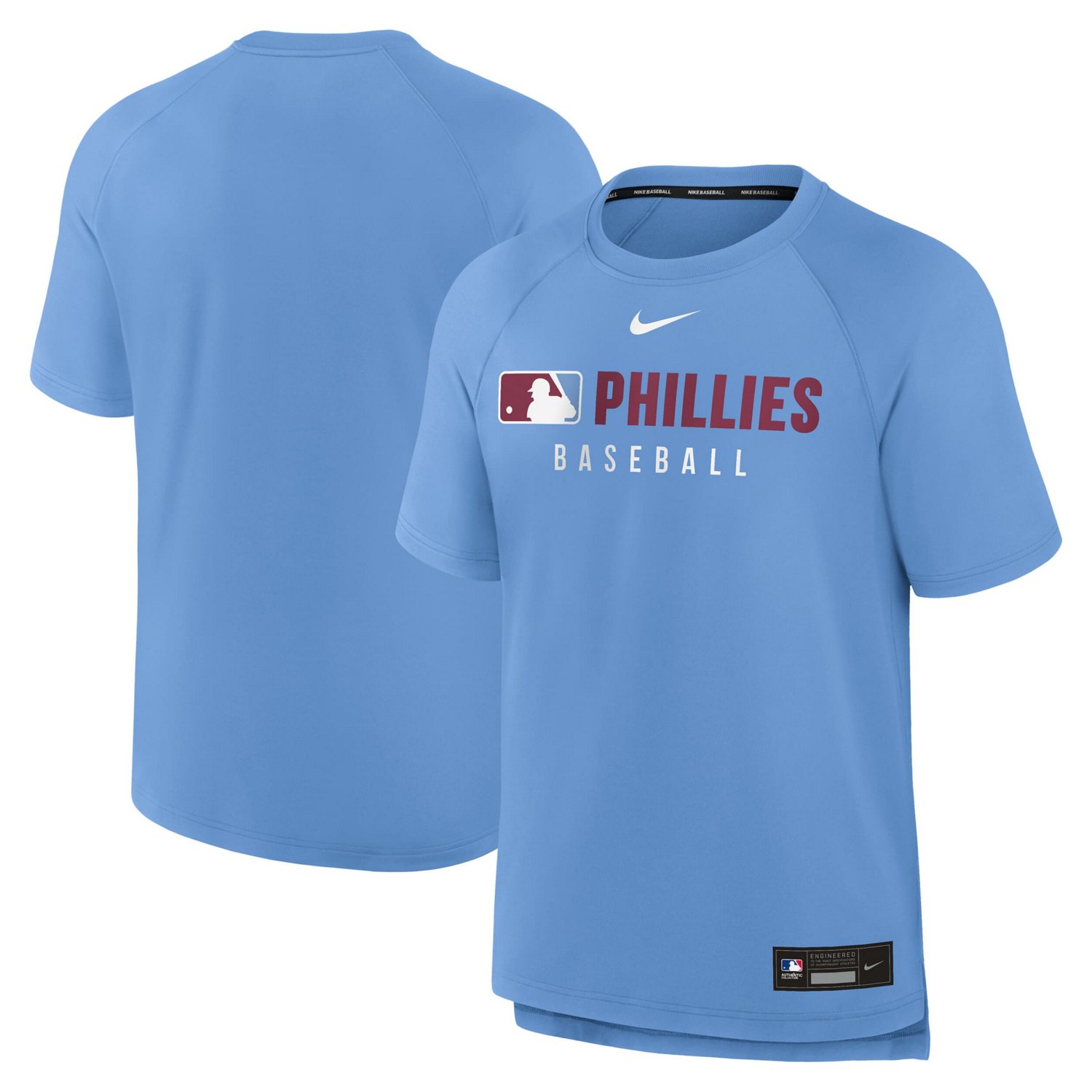 Nike Philadelphia Phillies Authentic Collection Pregame Raglan Performance T-Shirt