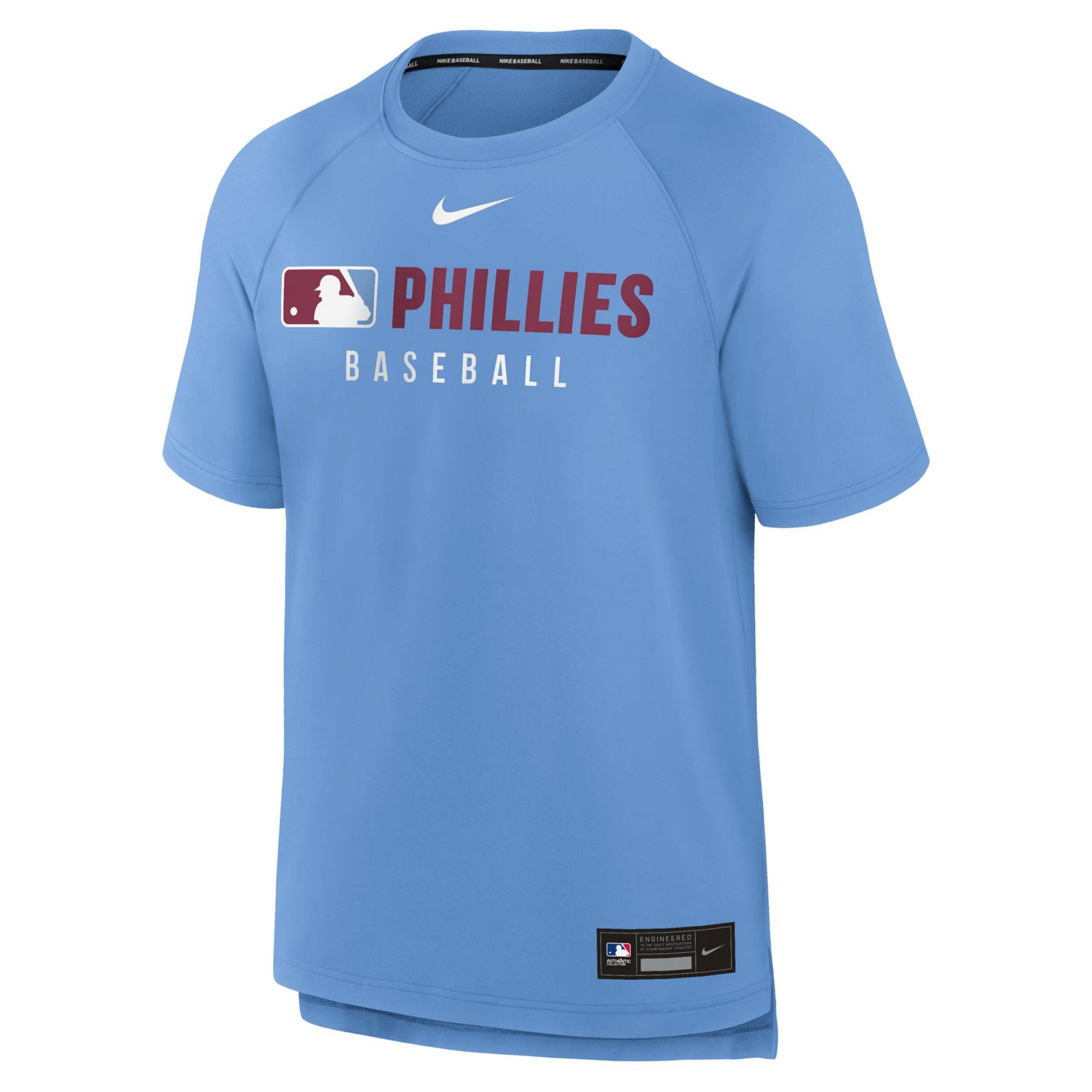Nike Philadelphia Phillies Authentic Collection Pregame Raglan Performance T-Shirt