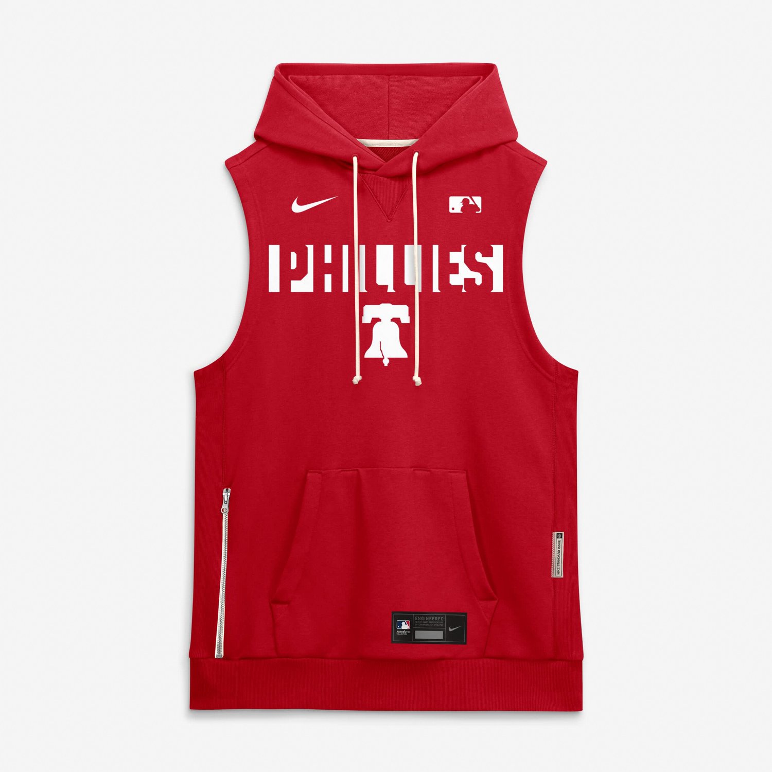 Nike Philadelphia Phillies Authentic Collection Standard Issue Dri-FIT Sleeveless Hoodie - view number 4