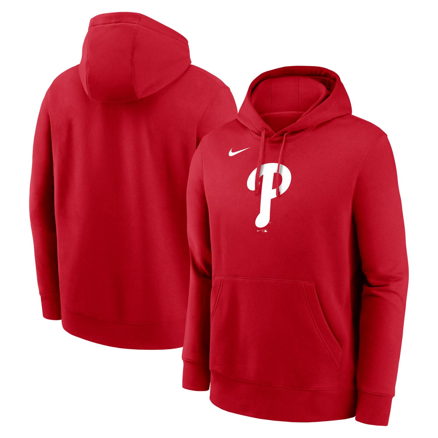 Nike Philadelphia Phillies Logo Club Fleece Pullover Hoodie