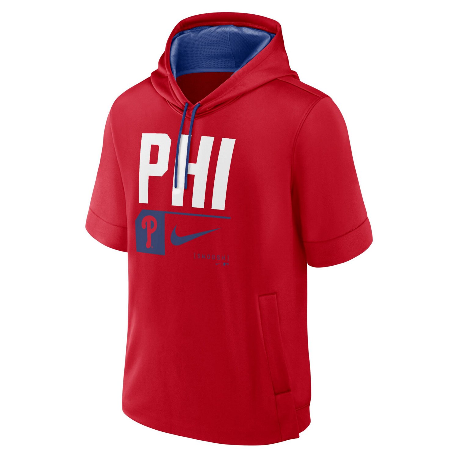 Nike Philadelphia Phillies Tri Code Lockup Short Sleeve Pullover Hoodie                                                          - view number 2