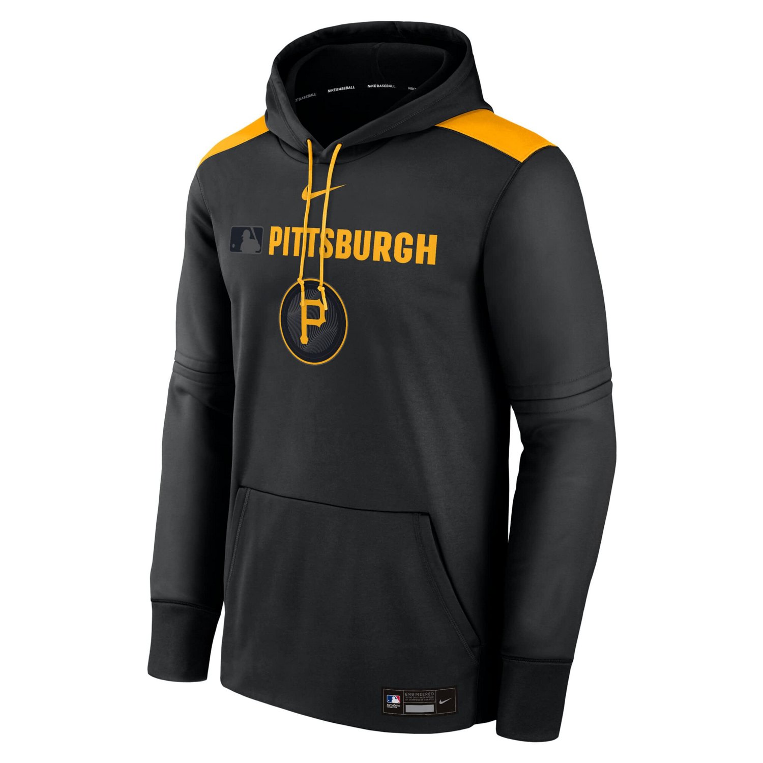 Nike Pittsburgh Pirates Authentic Collection City Connect Therma Pullover Hoodie                                                 - view number 2
