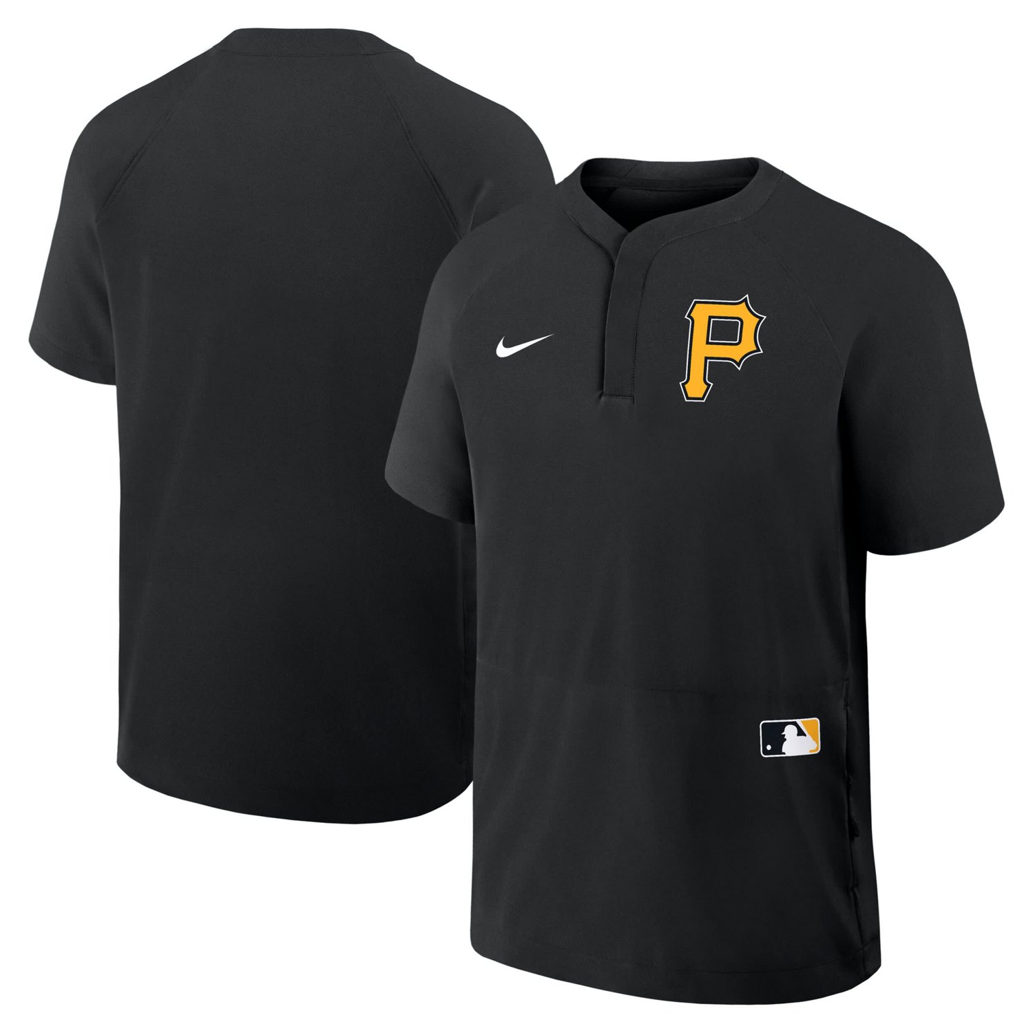 Nike Pittsburgh Pirates Authentic Collection Raglan Short Sleeve Windshirt