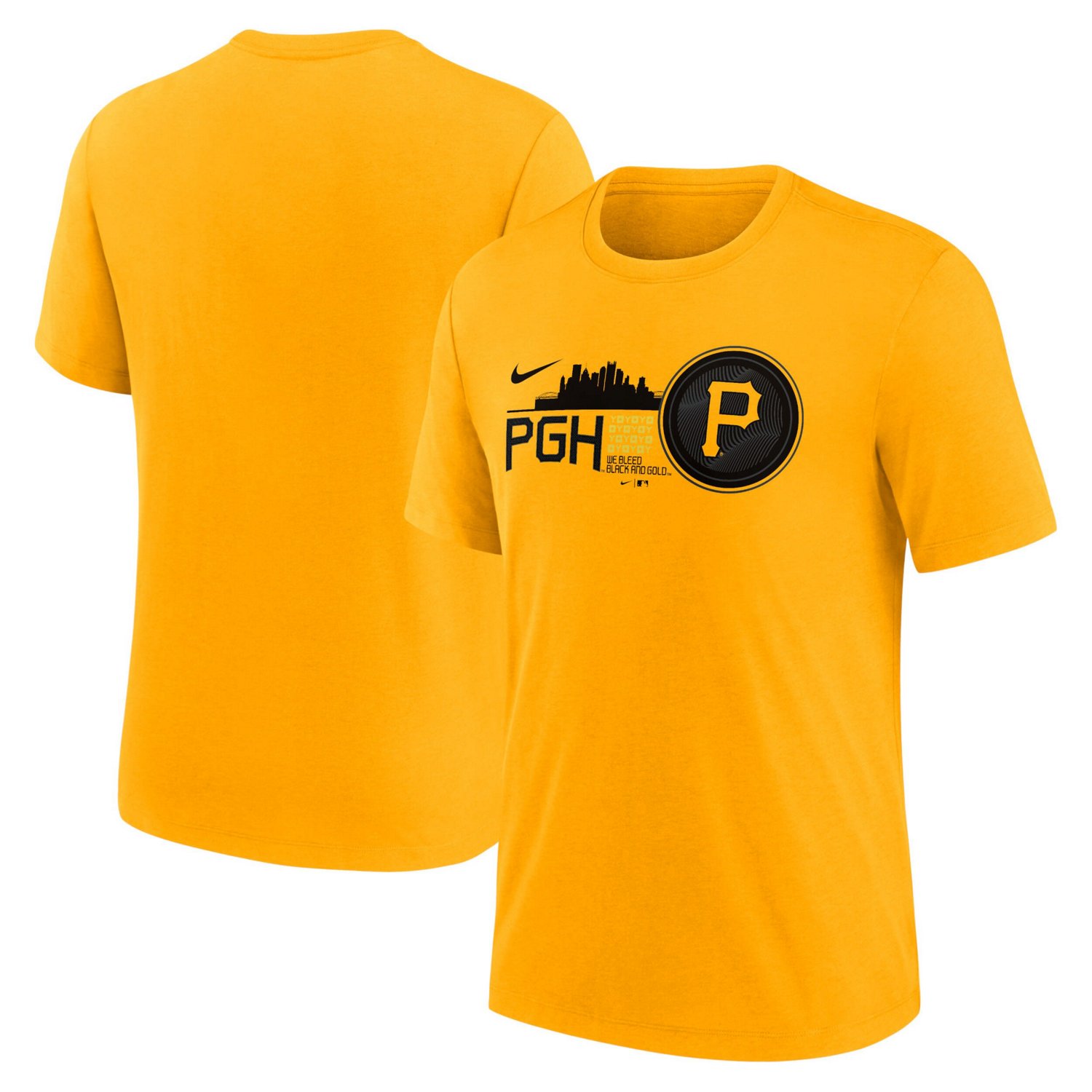 Nike Pittsburgh Pirates City Connect Tri-Blend T-Shirt