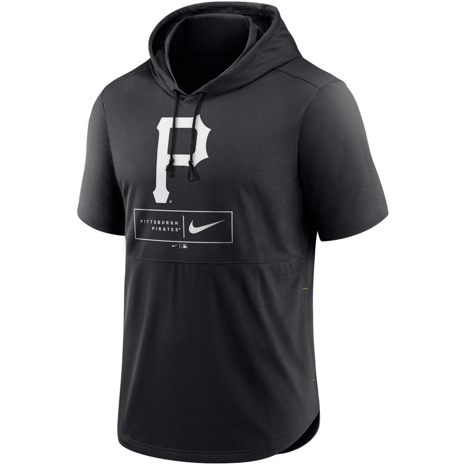 Nike Pittsburgh Pirates Lockup Performance Short Sleeve Lightweight Hooded Top - view number 2