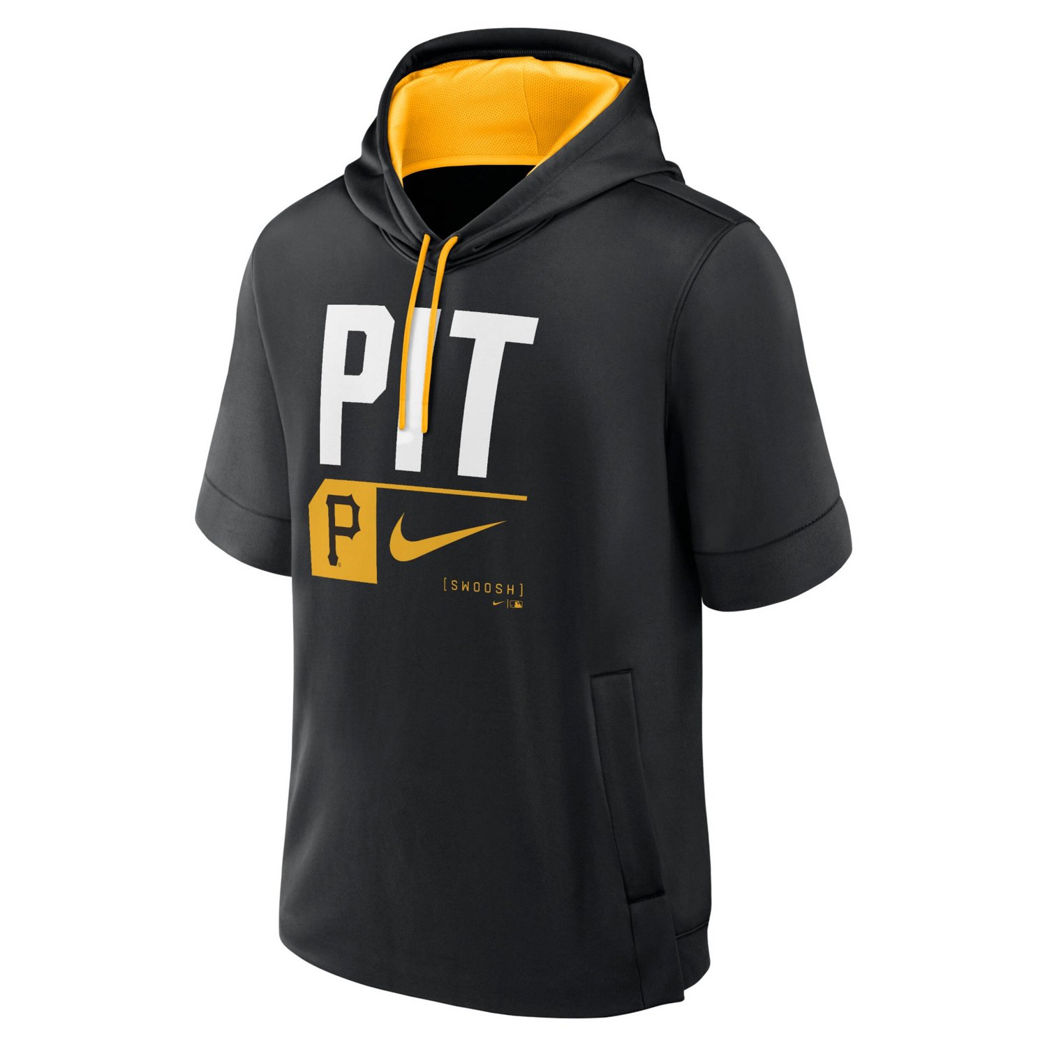 Nike Pittsburgh Pirates Tri Code Lockup Short Sleeve Pullover Hoodie - view number 2