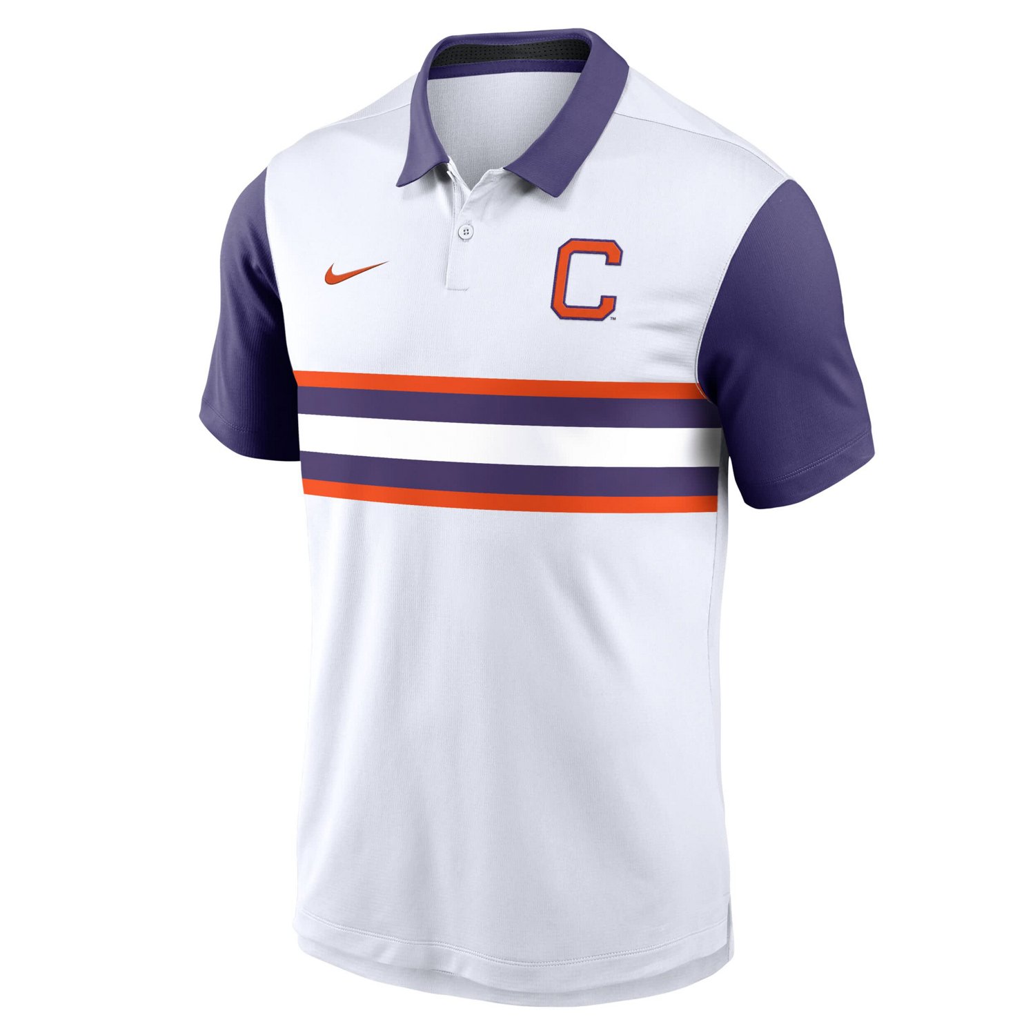 Nike Purple Clemson Tigers Athletic Prep Alt Logo Vapor Performance Polo - view number 2