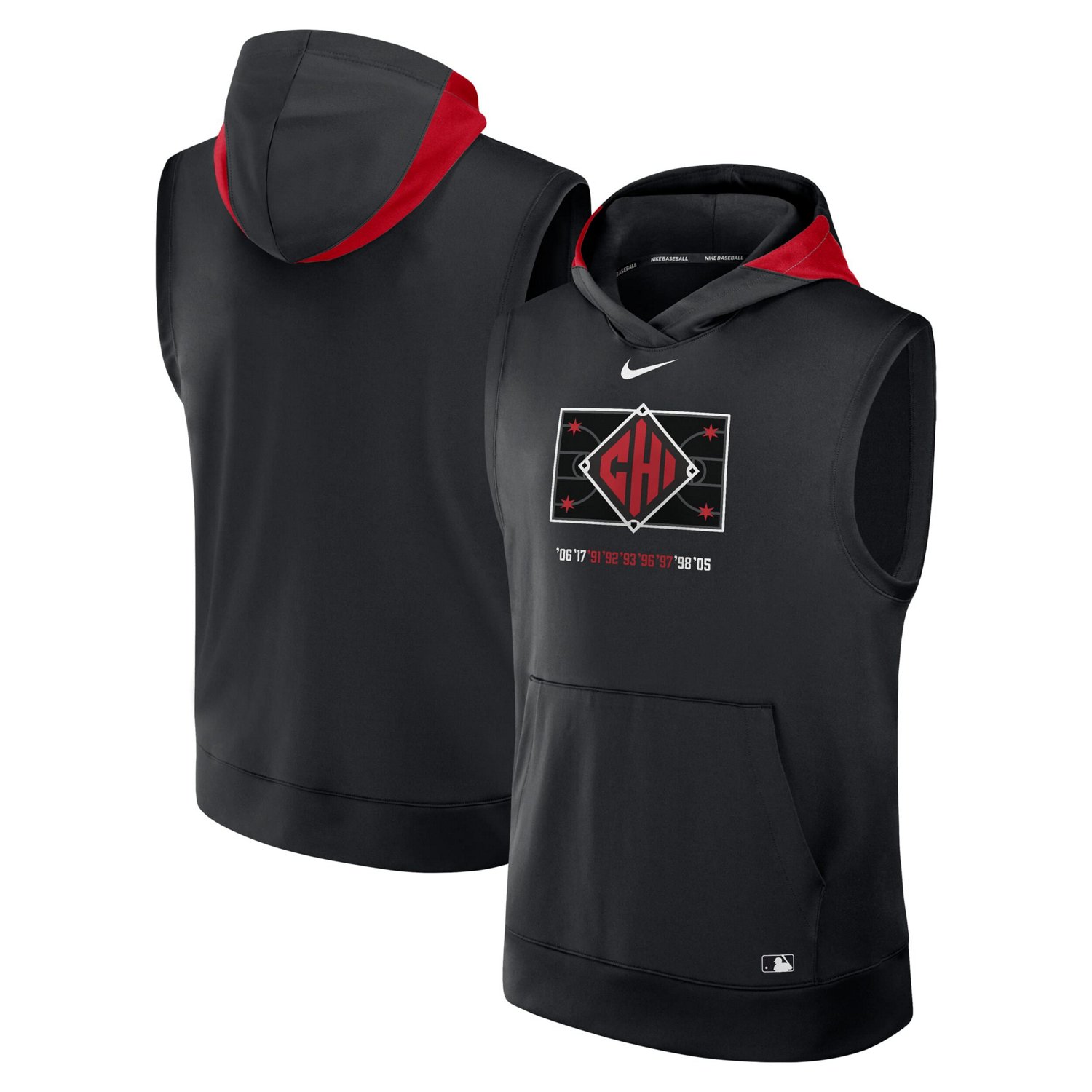 Nike Red Chicago White Sox 2025 City Connect Authentic Collection Performance Sleeveless Pullover Hoodie                         - view number 1