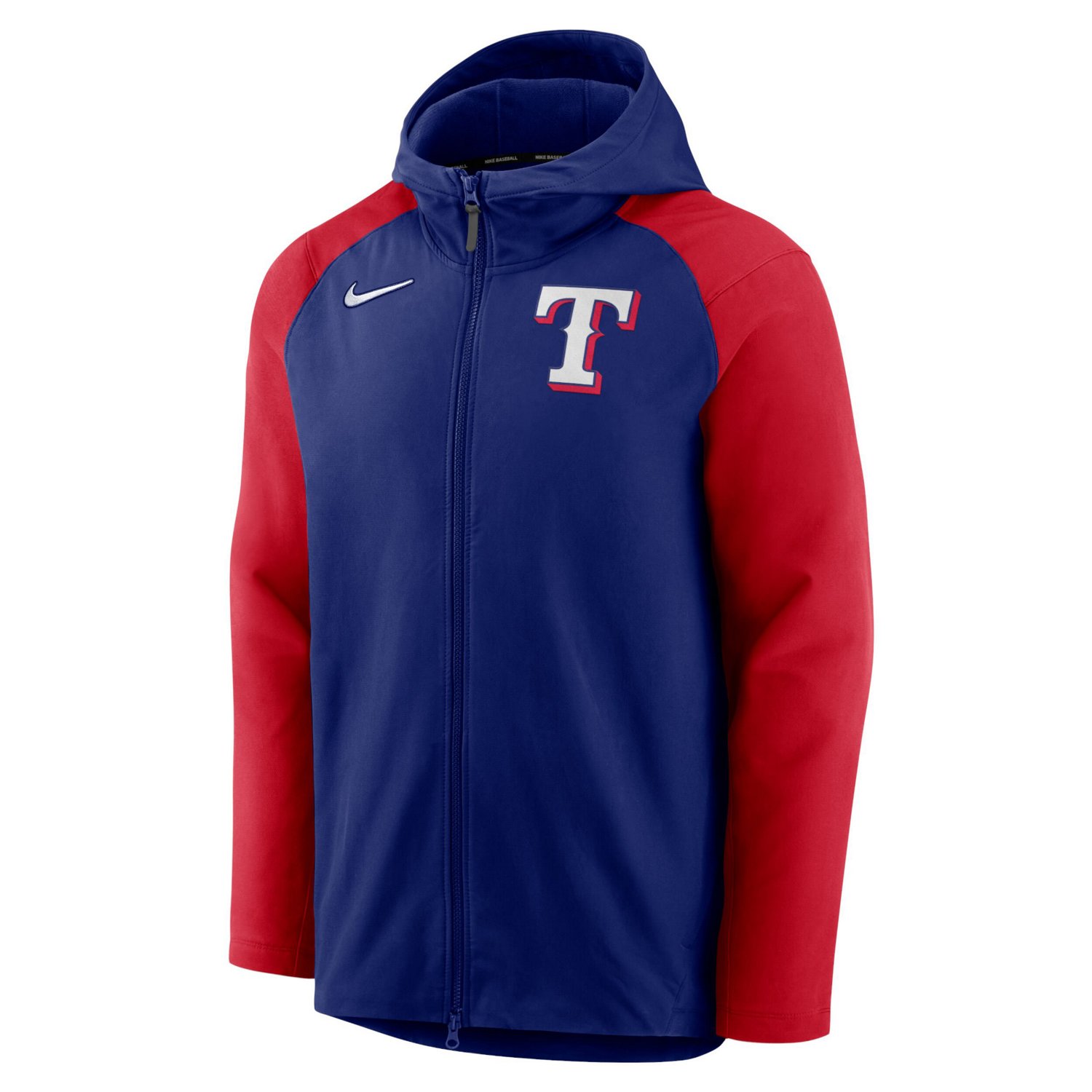 Nike Red Texas Rangers Authentic Collection Performance Raglan Full-Zip Hoodie