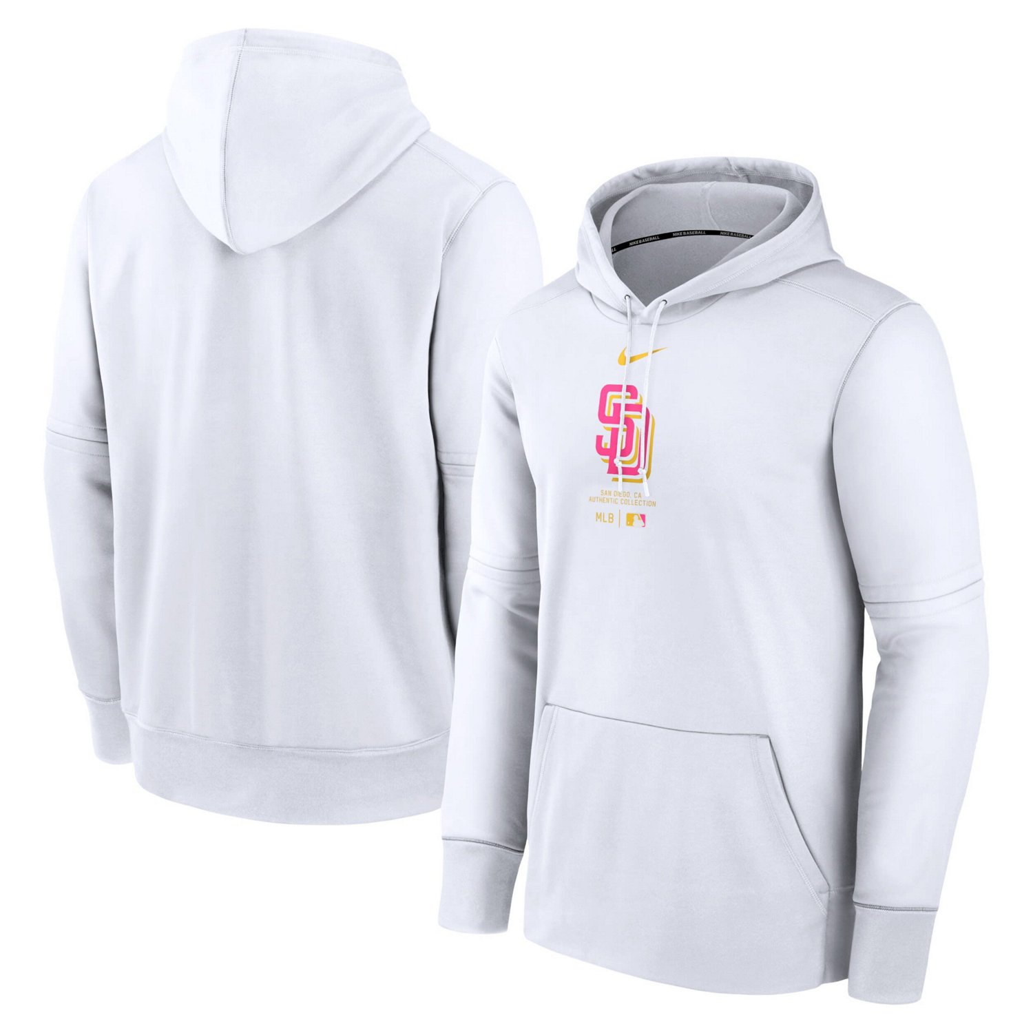 Nike San Diego Padres Authentic Collection City Connect Practice Performance Pullover Hoodie                                     - view number 1