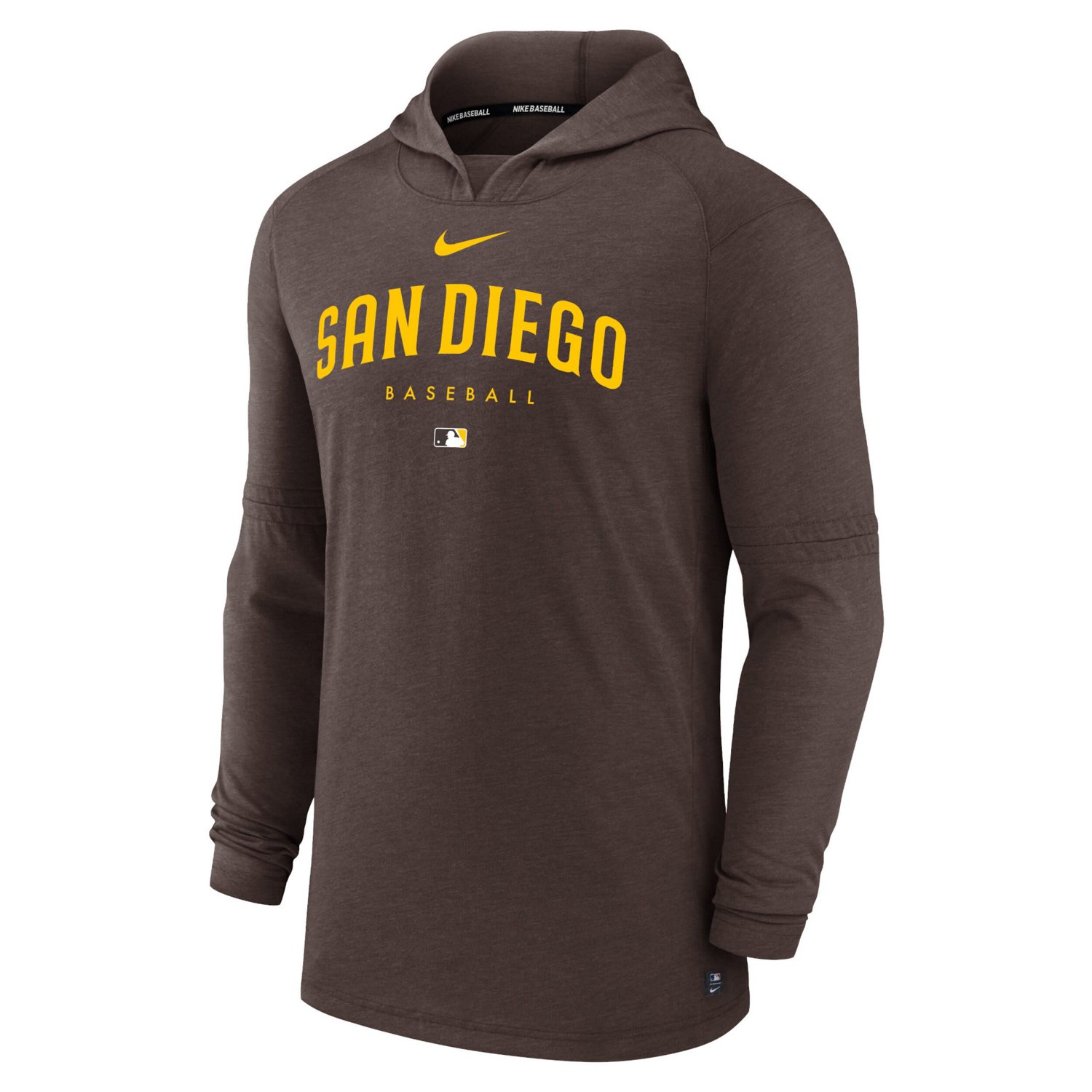 Nike San Diego Padres Authentic Collection Early Work Tri-Blend Performance Pullover Hoodie - view number 2
