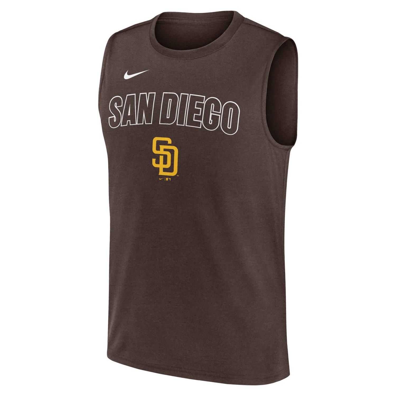 Nike San Diego Padres Knockout Performance Muscle Tank Top                                                                       - view number 2