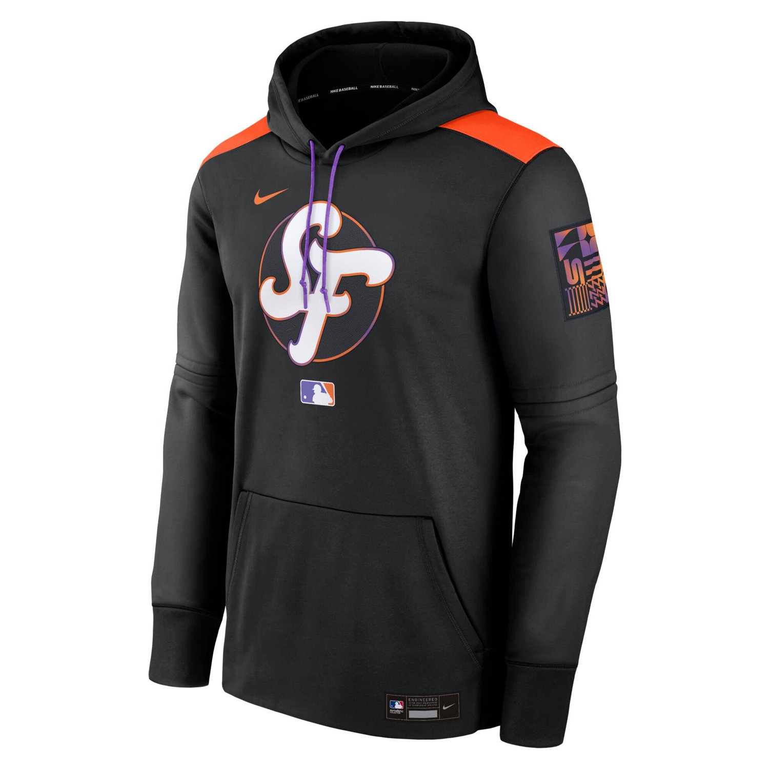 Nike San Francisco Giants 2025 City Connect Authentic Collection Performance Pullover Hoodie - view number 2