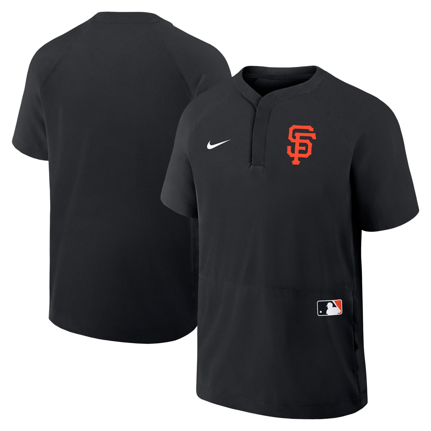 Nike San Francisco Giants Authentic Collection Raglan Short Sleeve Windshirt