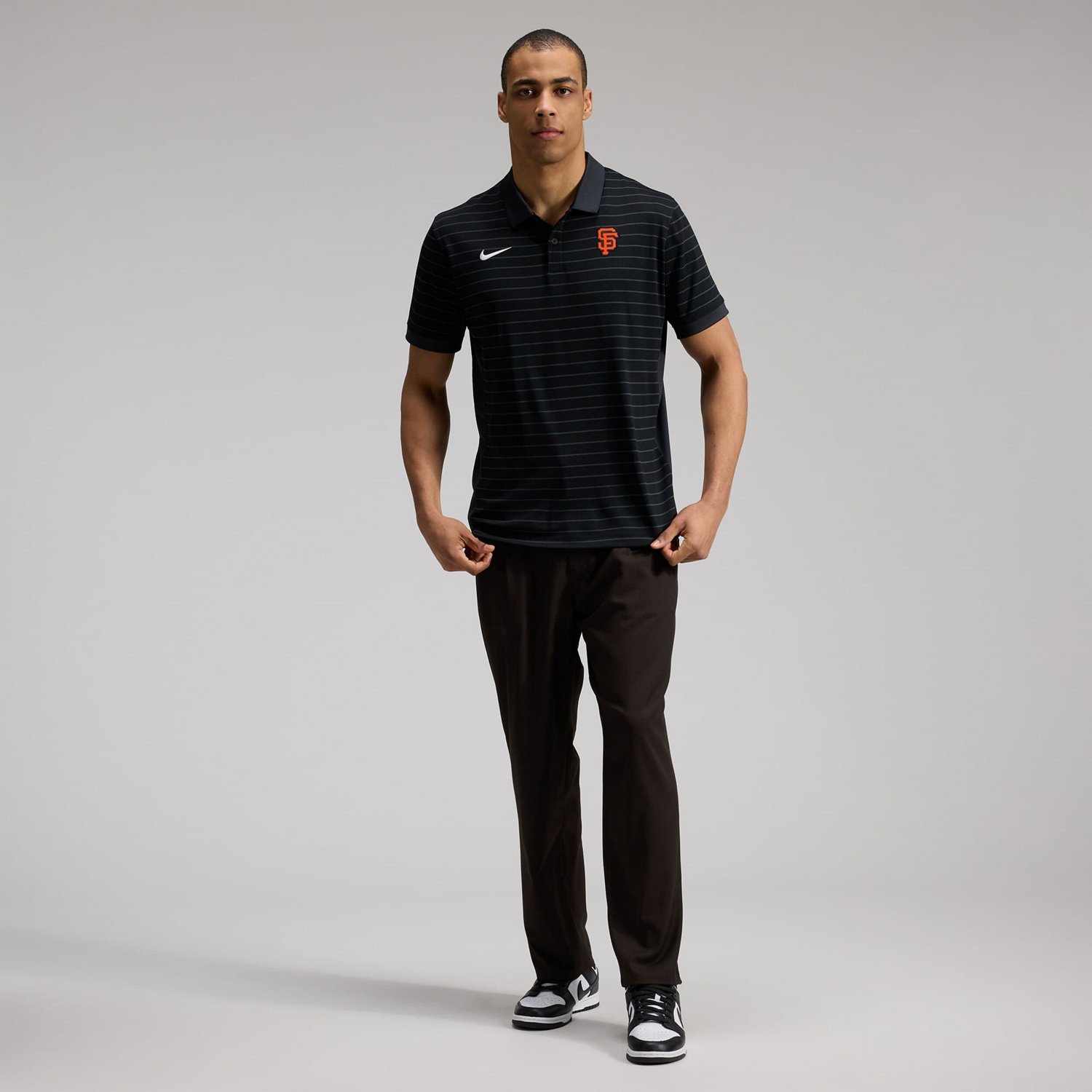 Nike San Francisco Giants Authentic Collection Striped Victory Dri-FIT Polo - view number 3