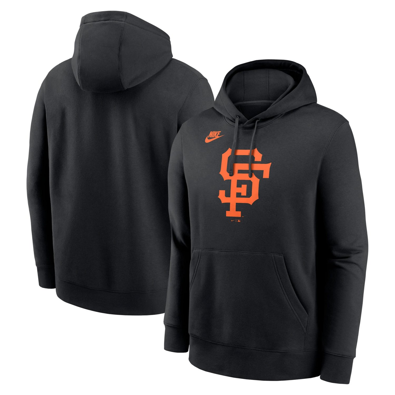 Nike San Francisco Giants Cooperstown Collection Logo Club Pullover Hoodie                                                      