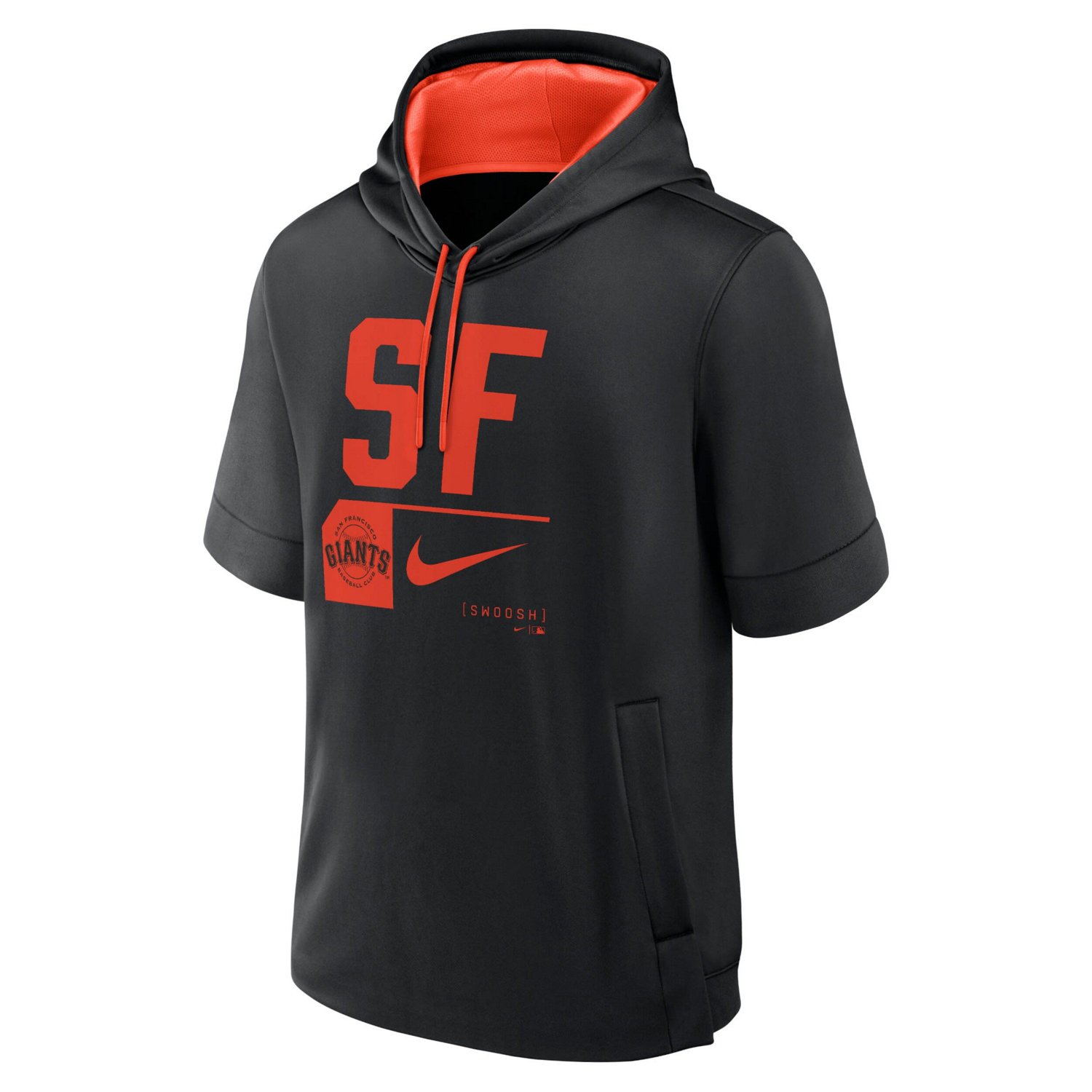Nike San Francisco Giants Tri Code Lockup Short Sleeve Pullover Hoodie - view number 2