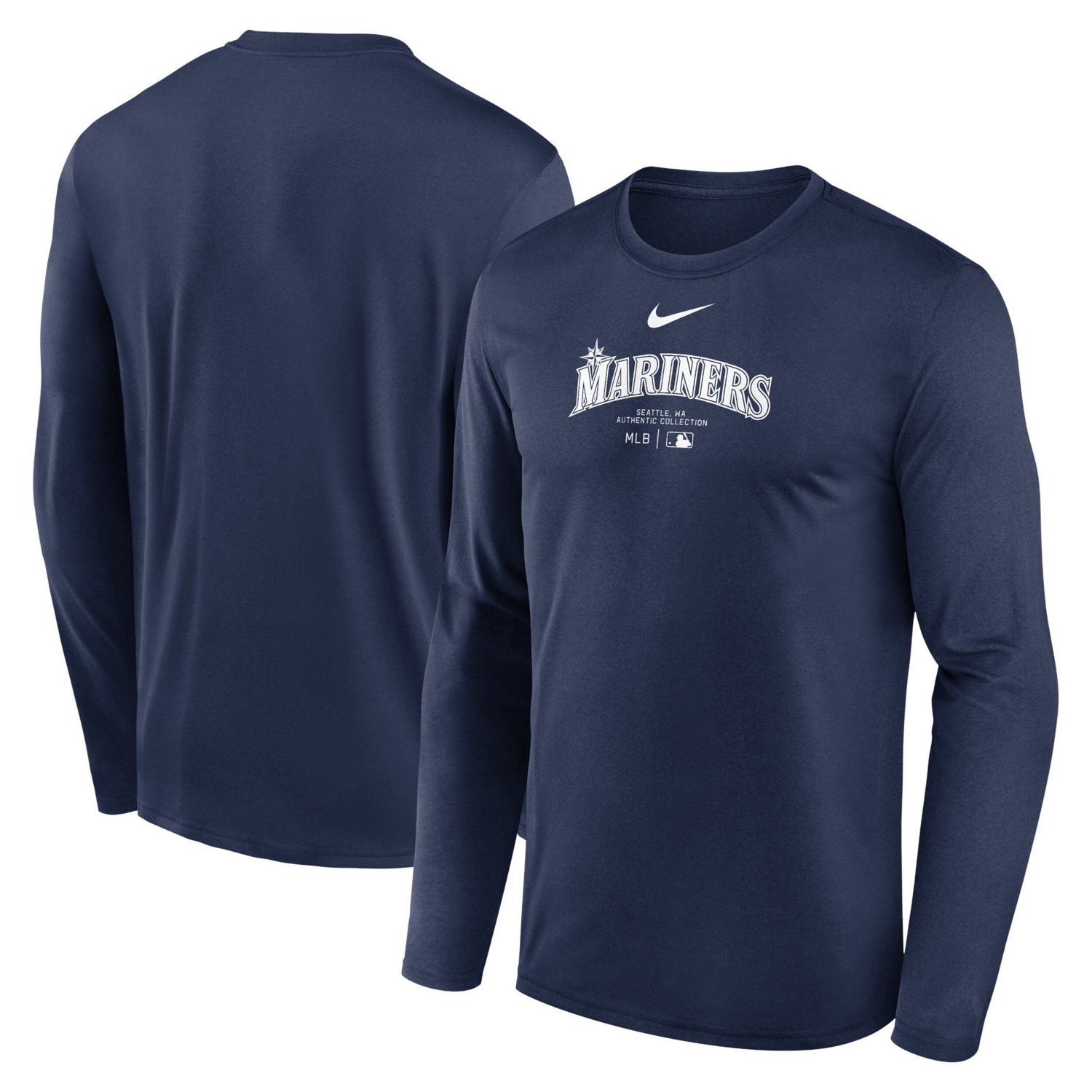 Nike Seattle Mariners Authentic Collection Practice Performance Long Sleeve T-Shirt