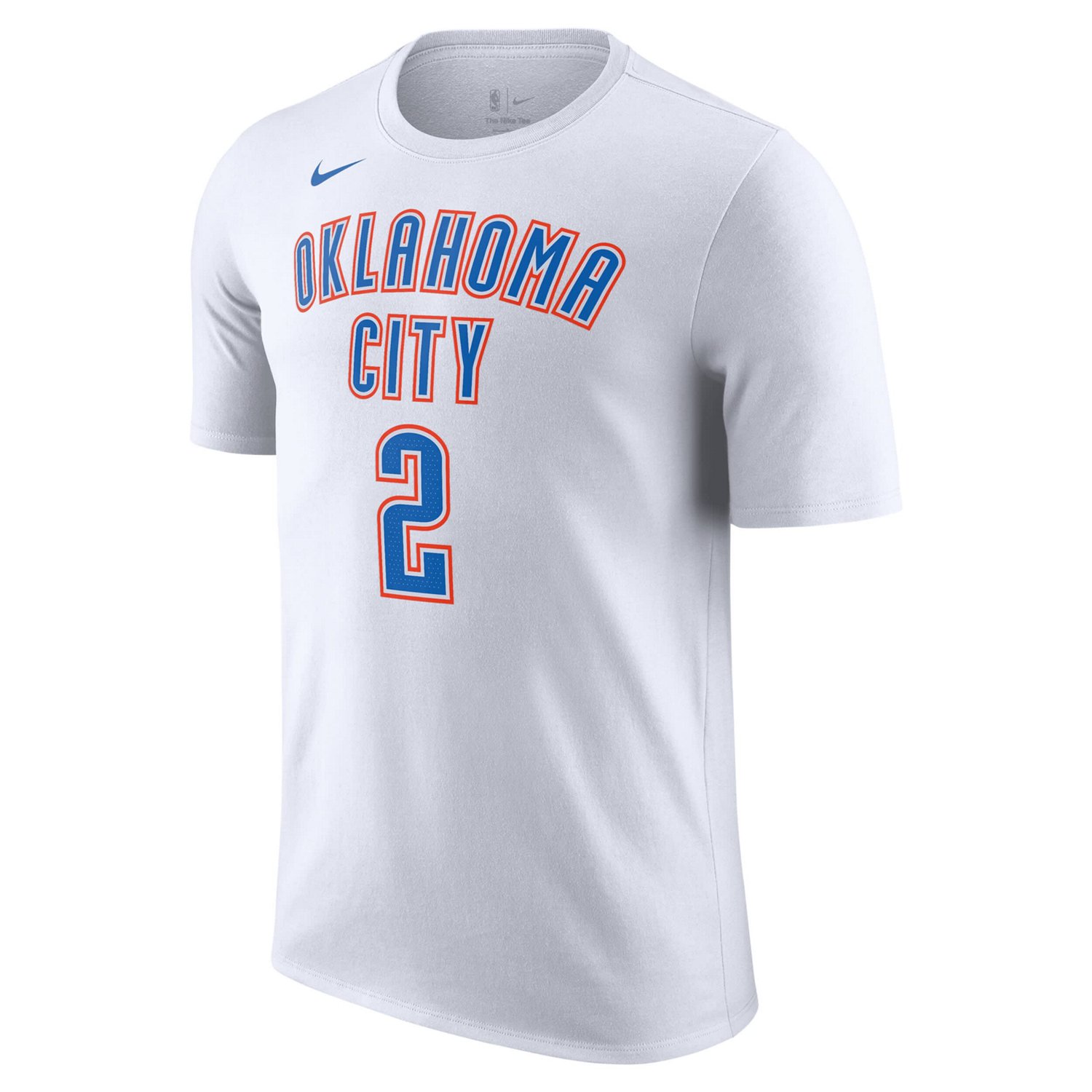 Nike Shai Gilgeous-Alexander Oklahoma City Thunder 2023/24 Association Name  Number T-Shirt - view number 2