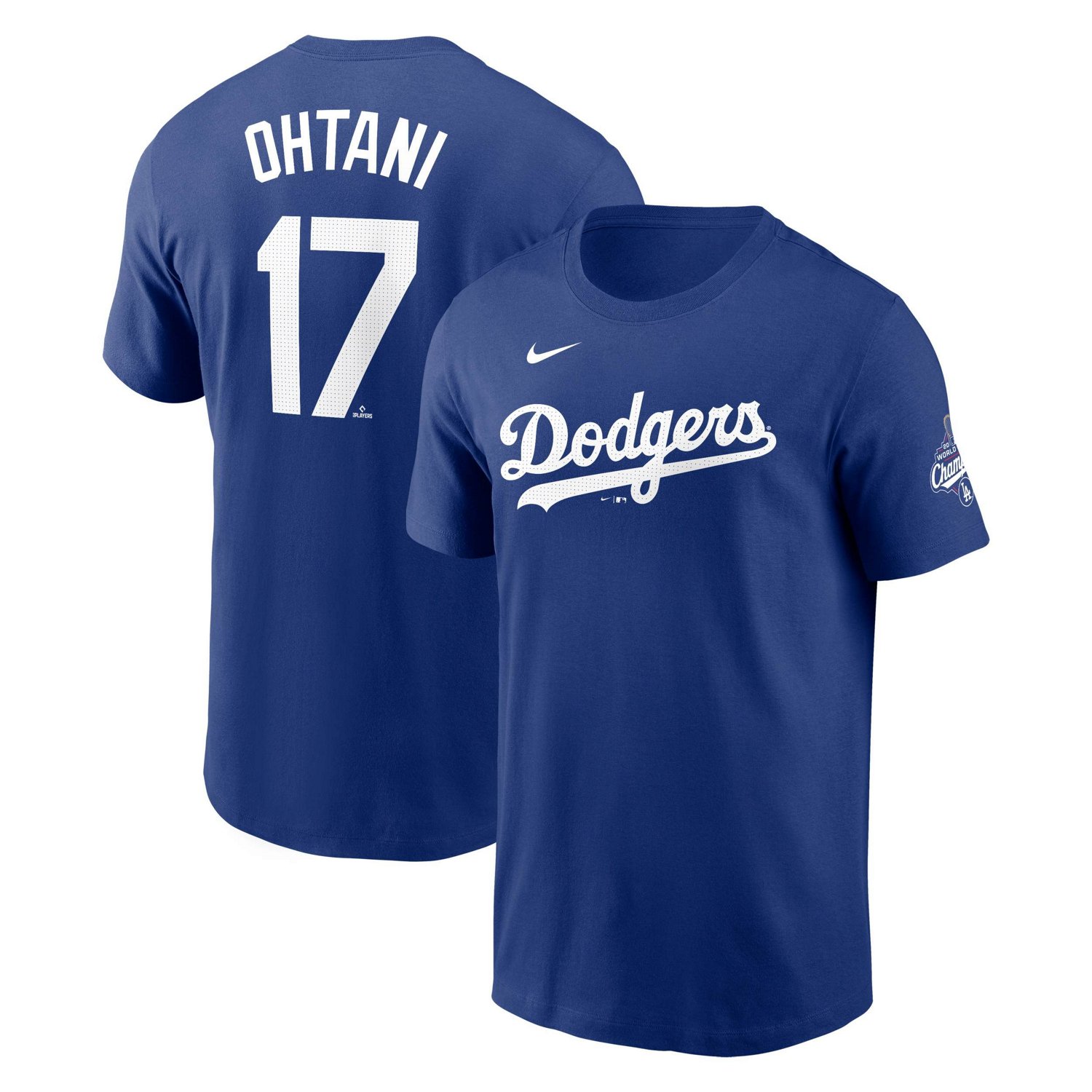 Nike Shohei Ohtani Los Angeles Dodgers 2025 World Series Champions Name  Number T-Shirt
