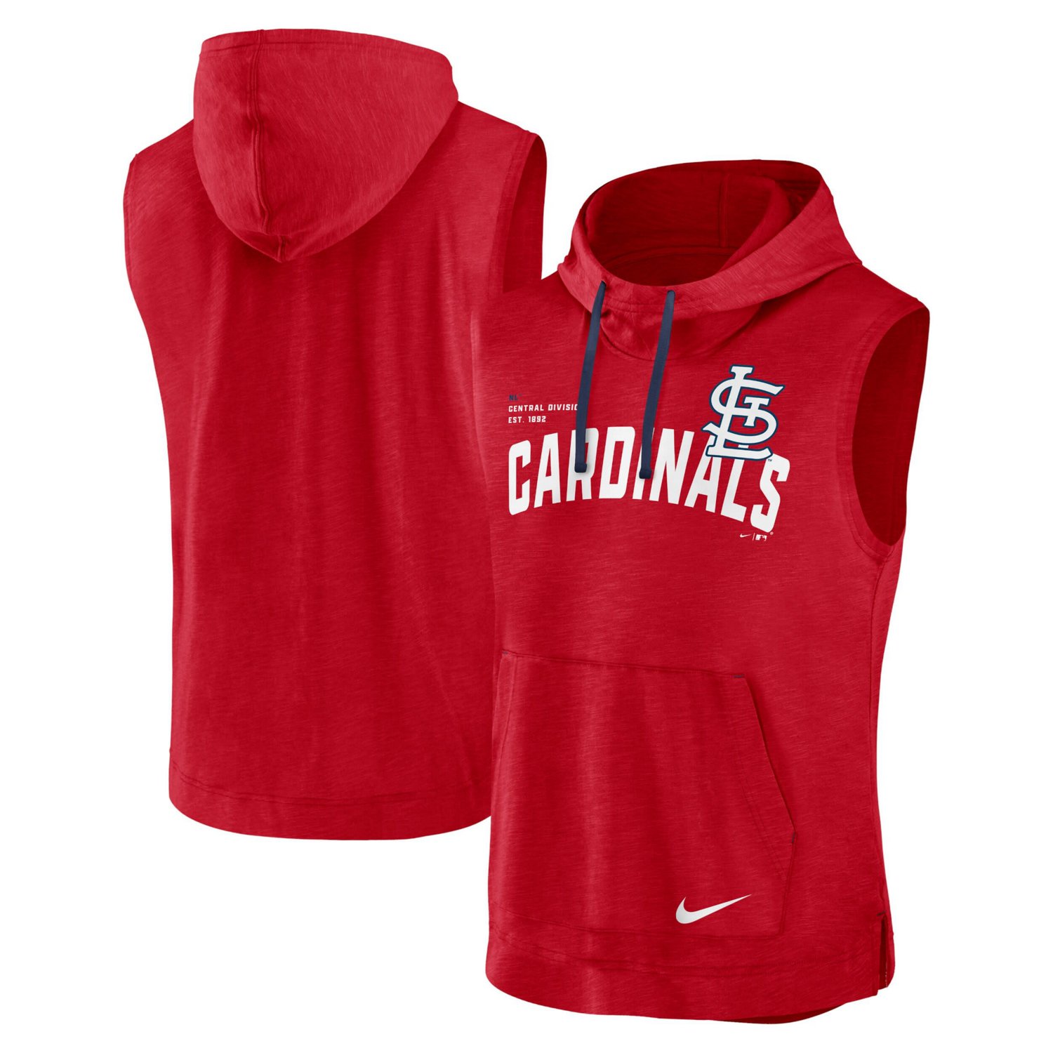 Nike St Louis Cardinals Athletic Sleeveless Hooded T-Shirt - view number 1