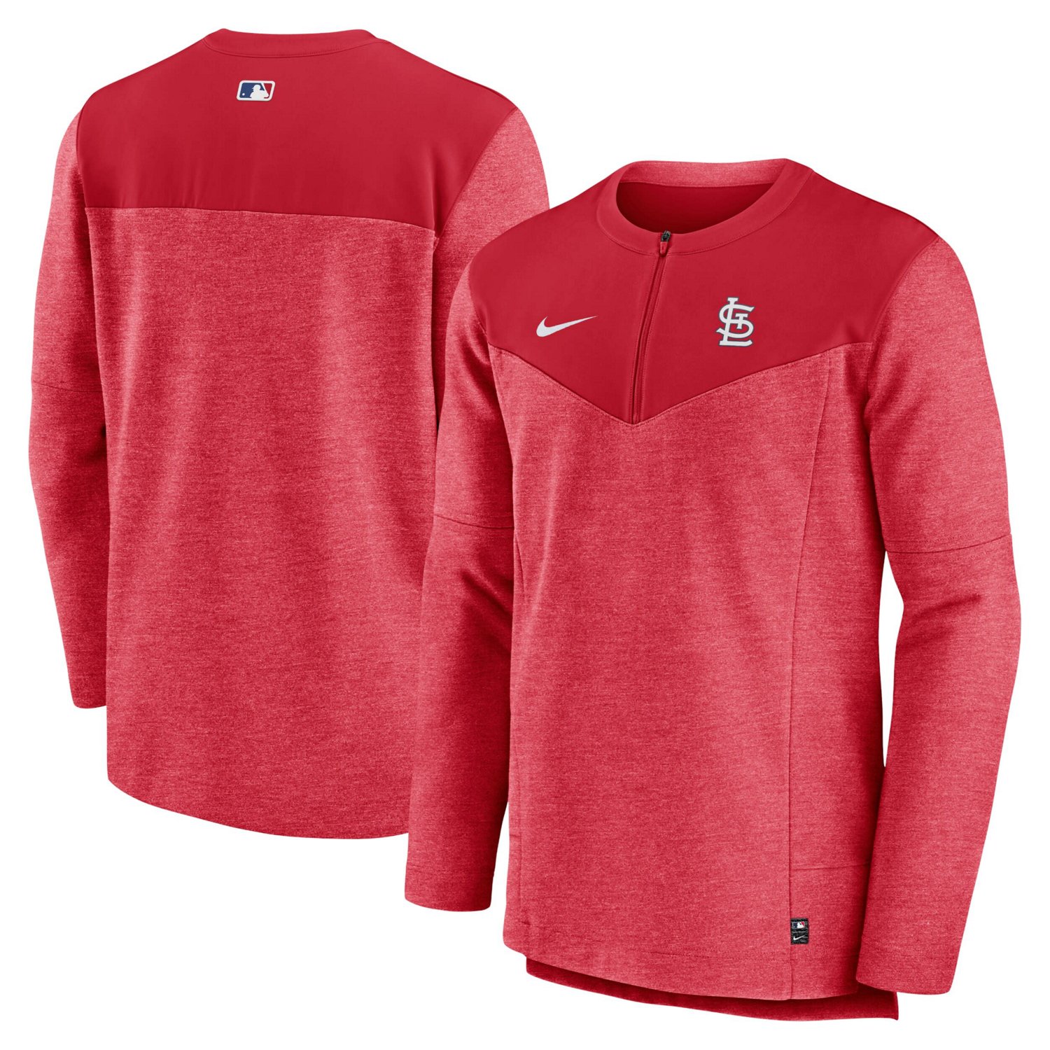 Nike St Louis Cardinals Authentic Collection Game Time Performance Half-Zip Top