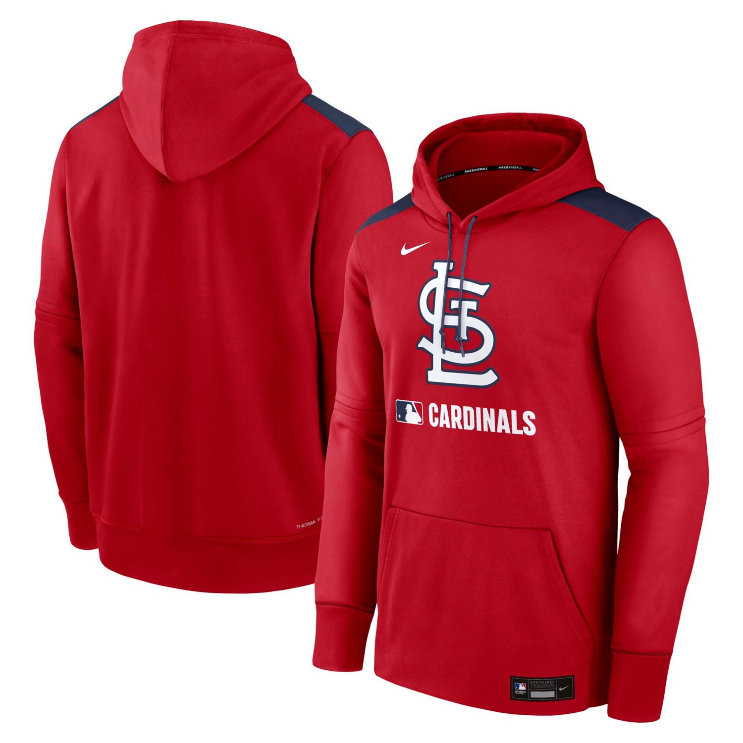 Nike St Louis Cardinals Authentic Collection Performance Pullover Hoodie                                                         - view number 1