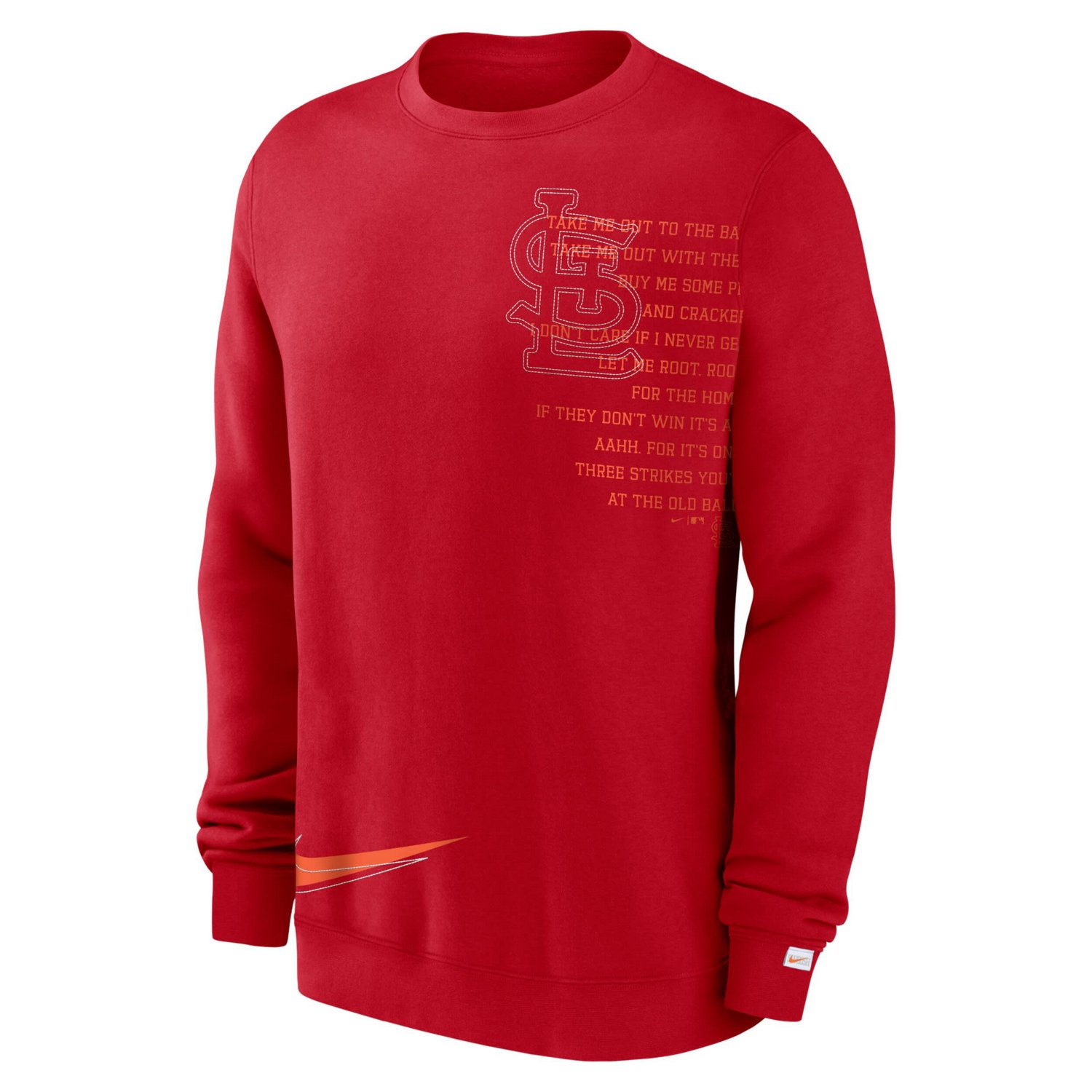 Nike St Louis Cardinals Statement Ball Game Fleece Pullover Sweatshirt - view number 2