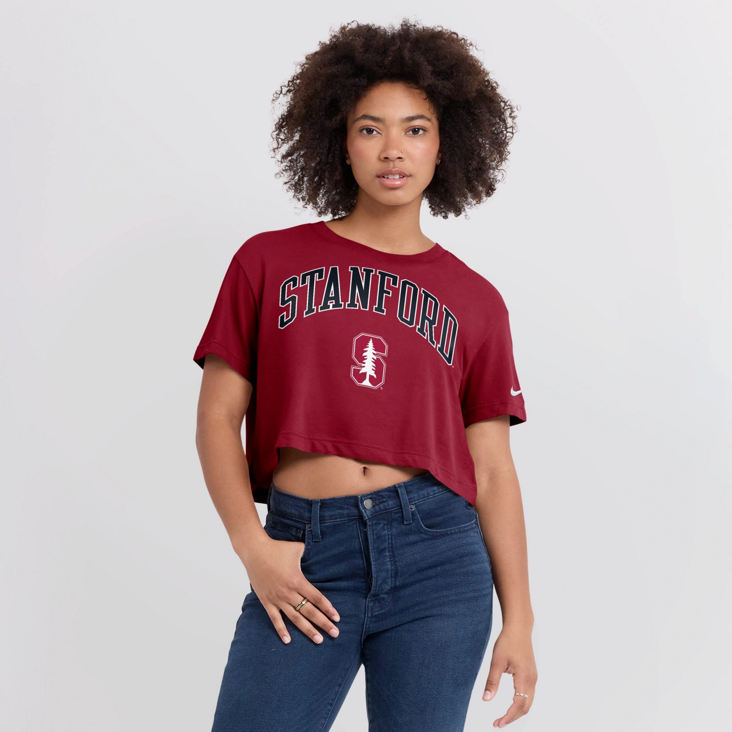 Nike Stanford Athletic Prep Arch Dri-FIT Cropped T-Shirt - view number 4