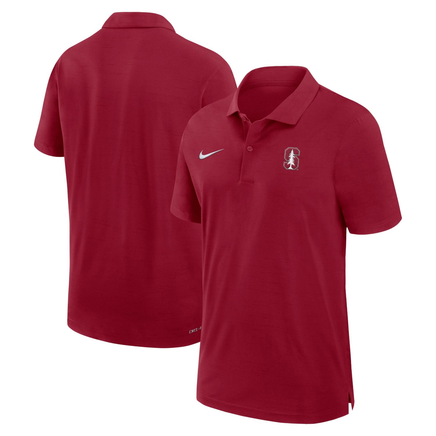 Nike Stanford Cardinal Sideline Woven Performance Polo