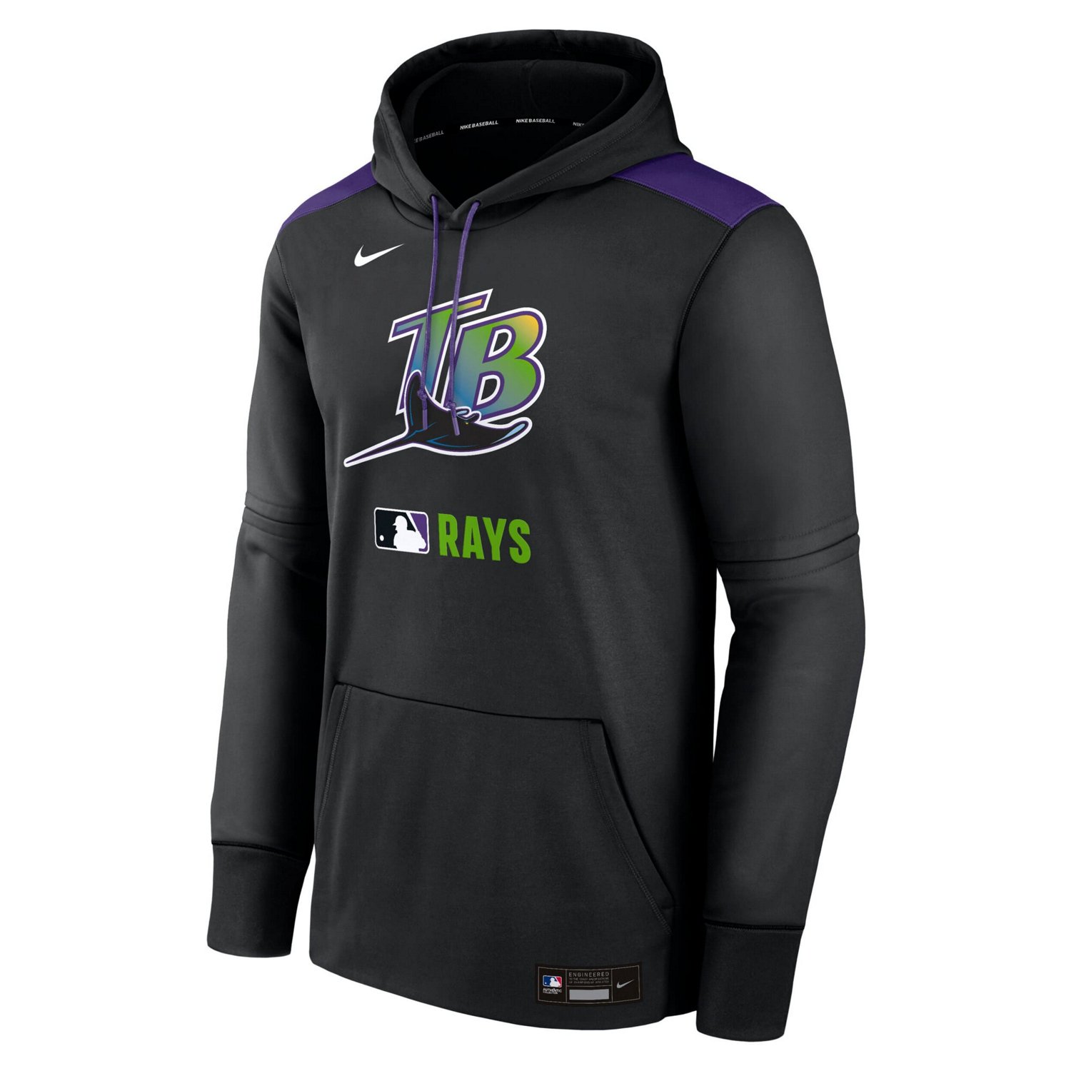 Nike Tampa Bay Rays Authentic Collection Performance Pullover Hoodie - view number 2