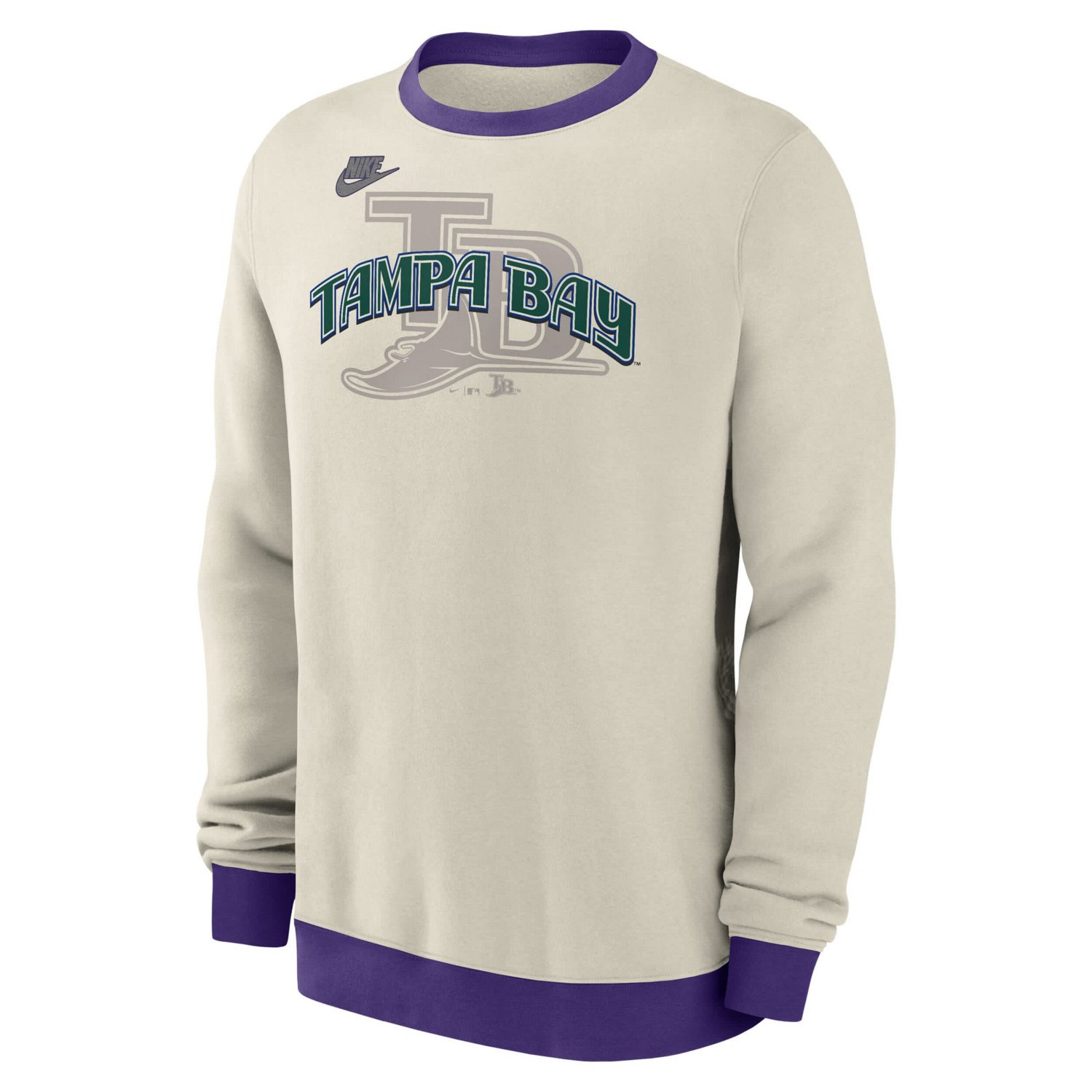 Nike Tampa Bay Rays Cooperstown Collection Fleece Pullover Sweatshirt - view number 2