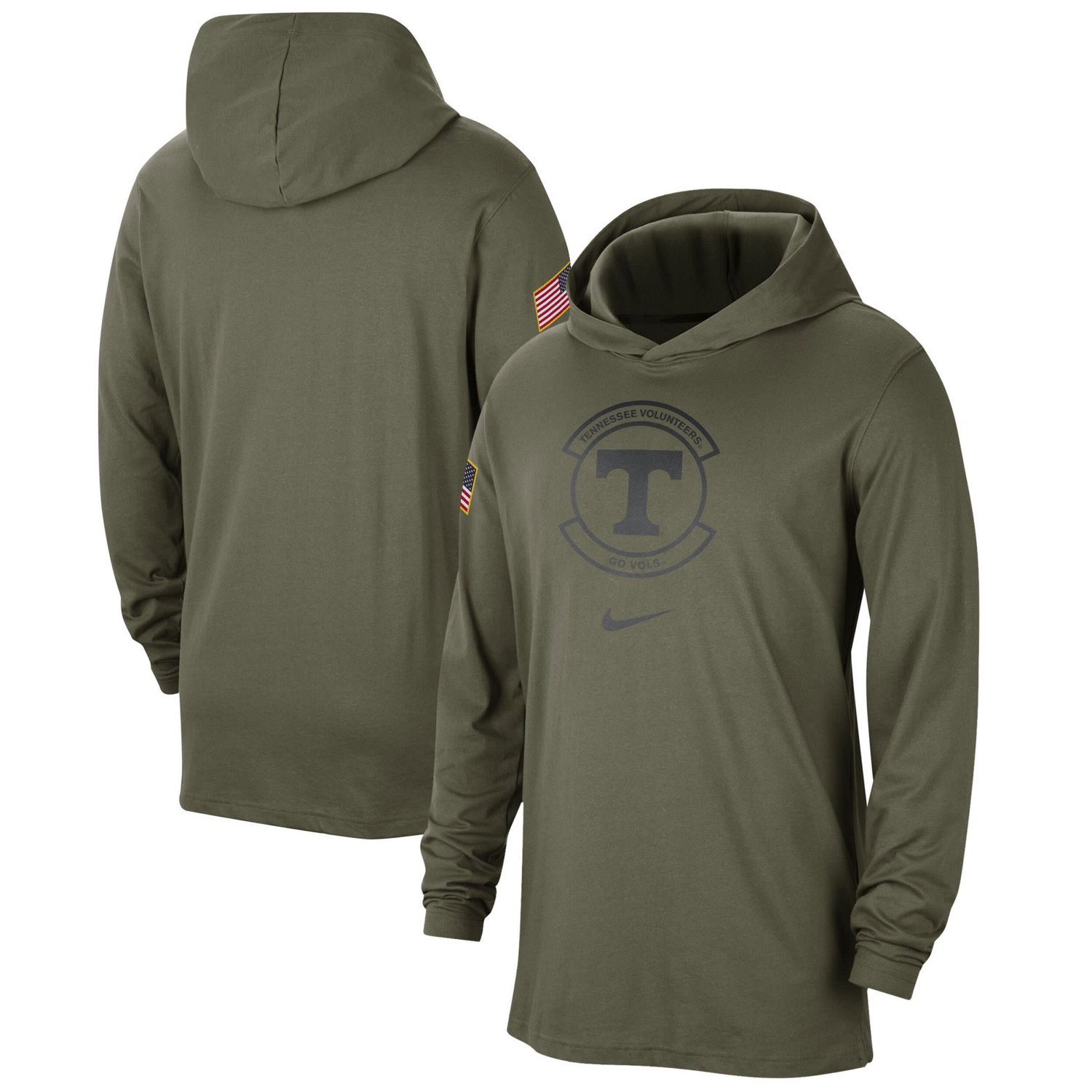 Nike Tennessee Volunteers Military Pack Long Sleeve Hoodie T-Shirt
