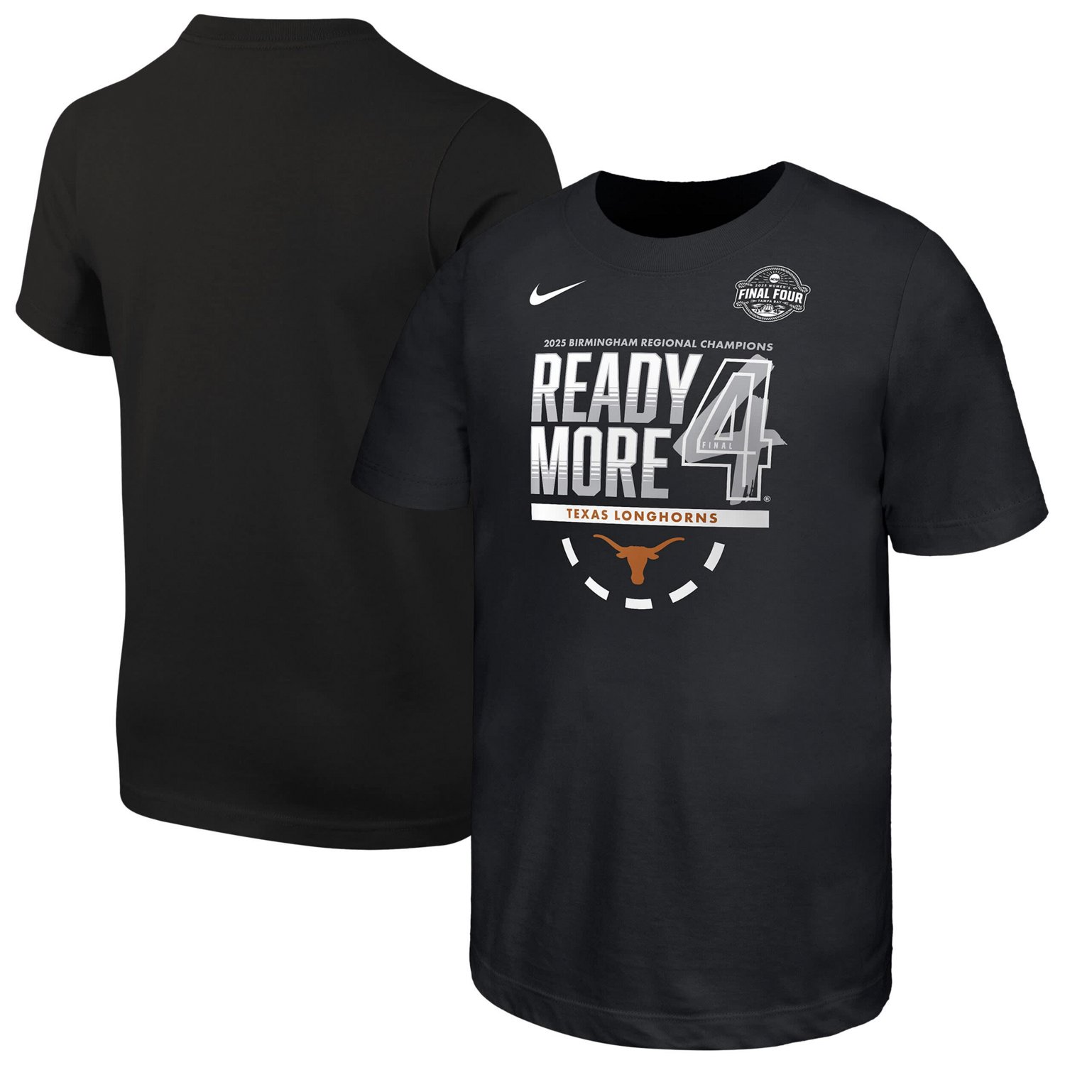 Nike Texas Longhorns 2025 NCAA Women's Basketball Tournament March Madness Final Four Locker Room T-Shirt - view number 1