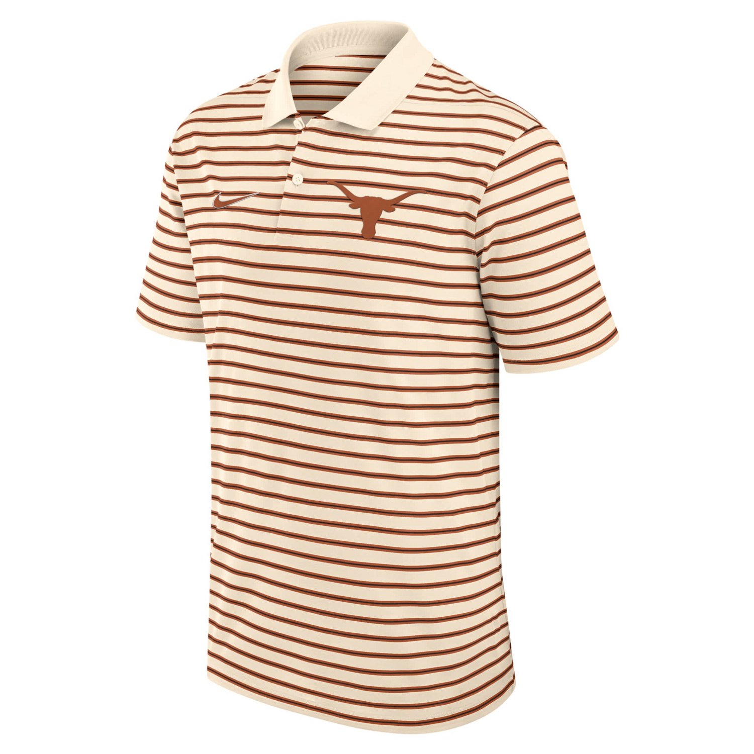 Nike Texas Longhorns Solid Foundation Striped Performance Polo - view number 2