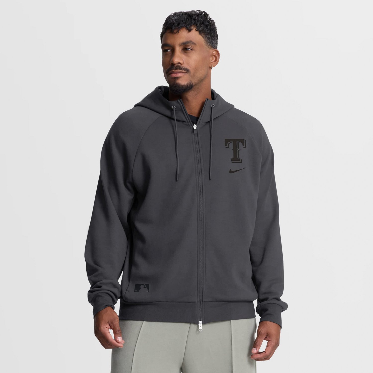 Nike Texas Rangers Authentic Collection Player Raglan Dri-FIT Full-Zip Hoodie