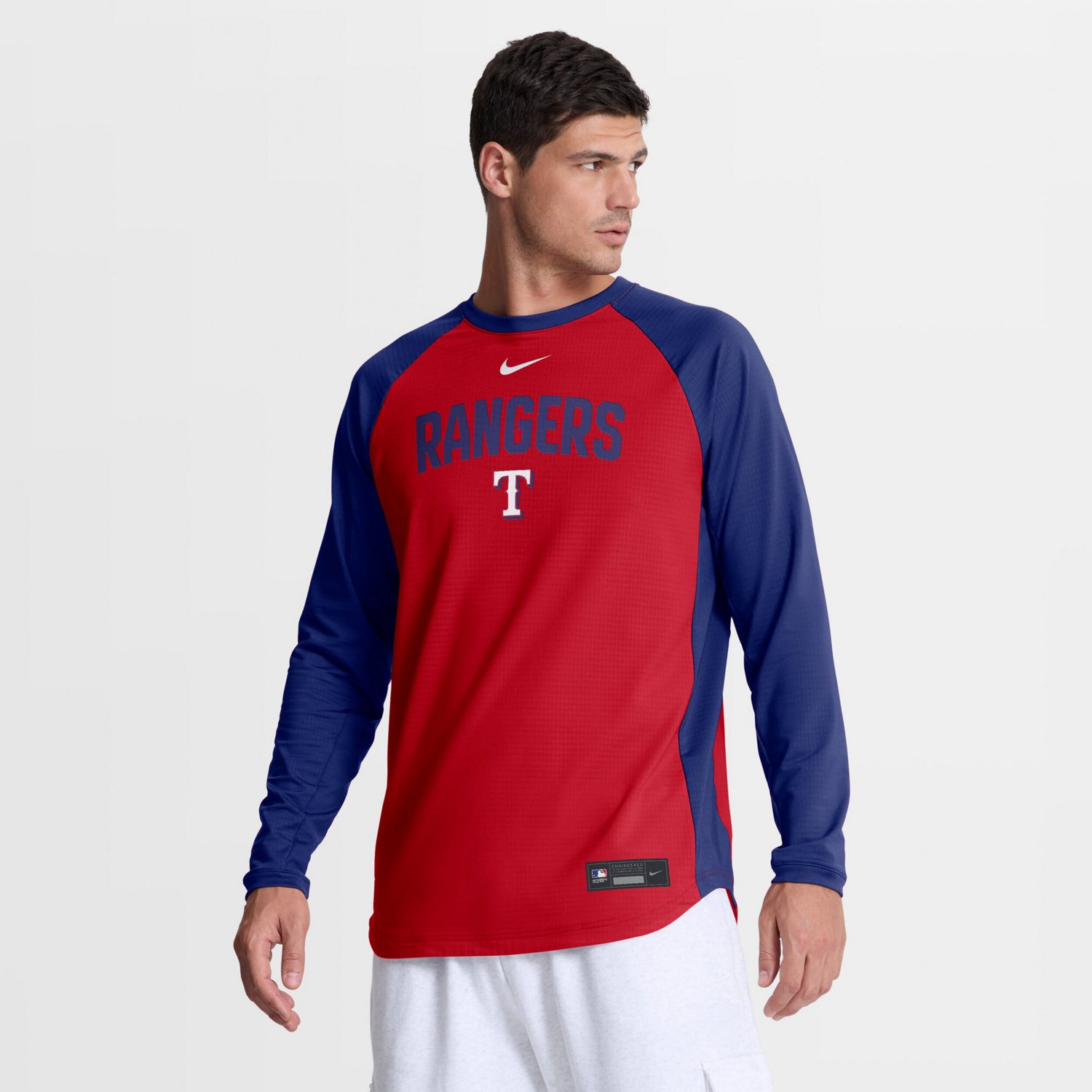 Nike Texas Rangers Authentic Collection Raglan Dri-FIT Sweatshirt