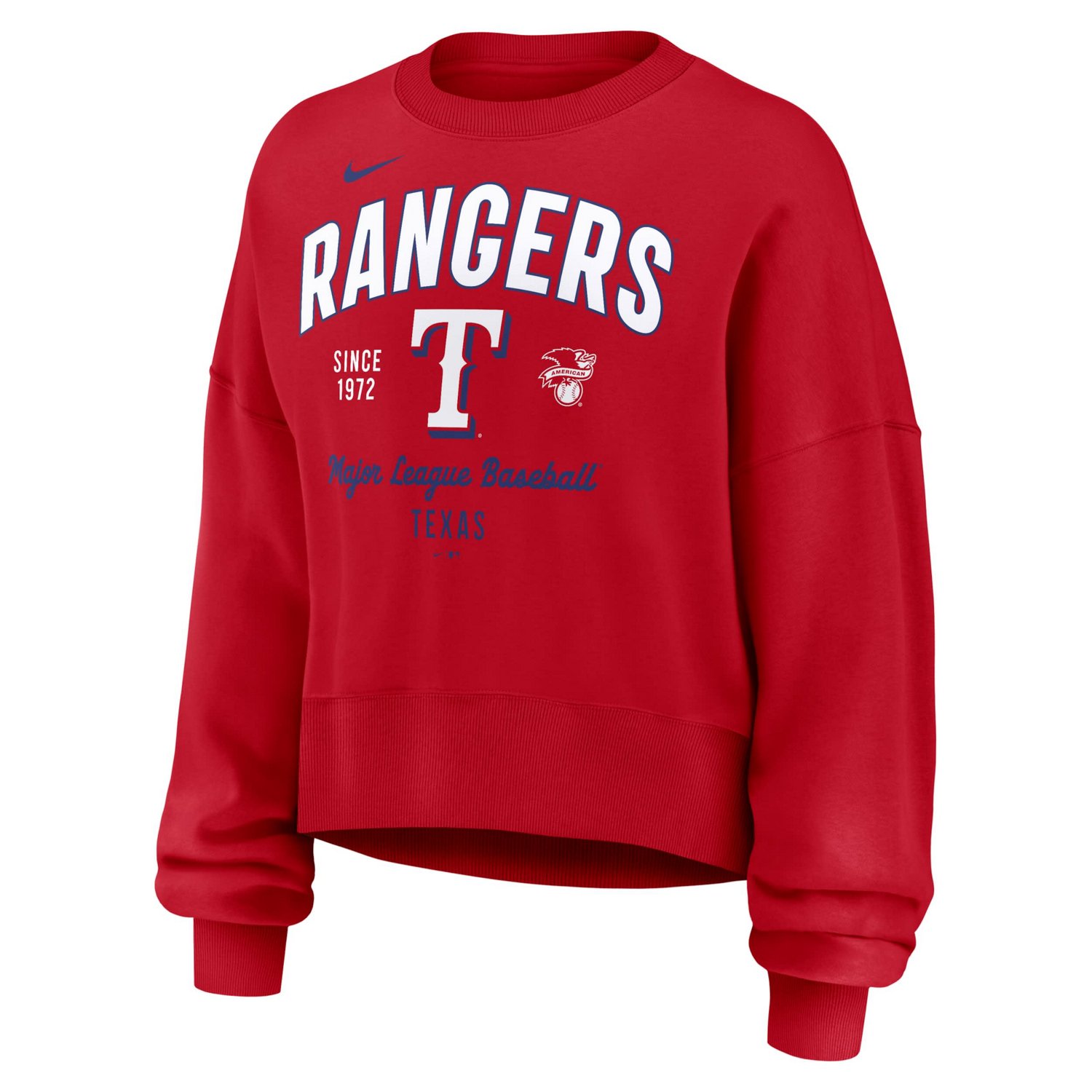 Nike Texas Rangers Oversized High Hip Pullover Sweatshirt - view number 2