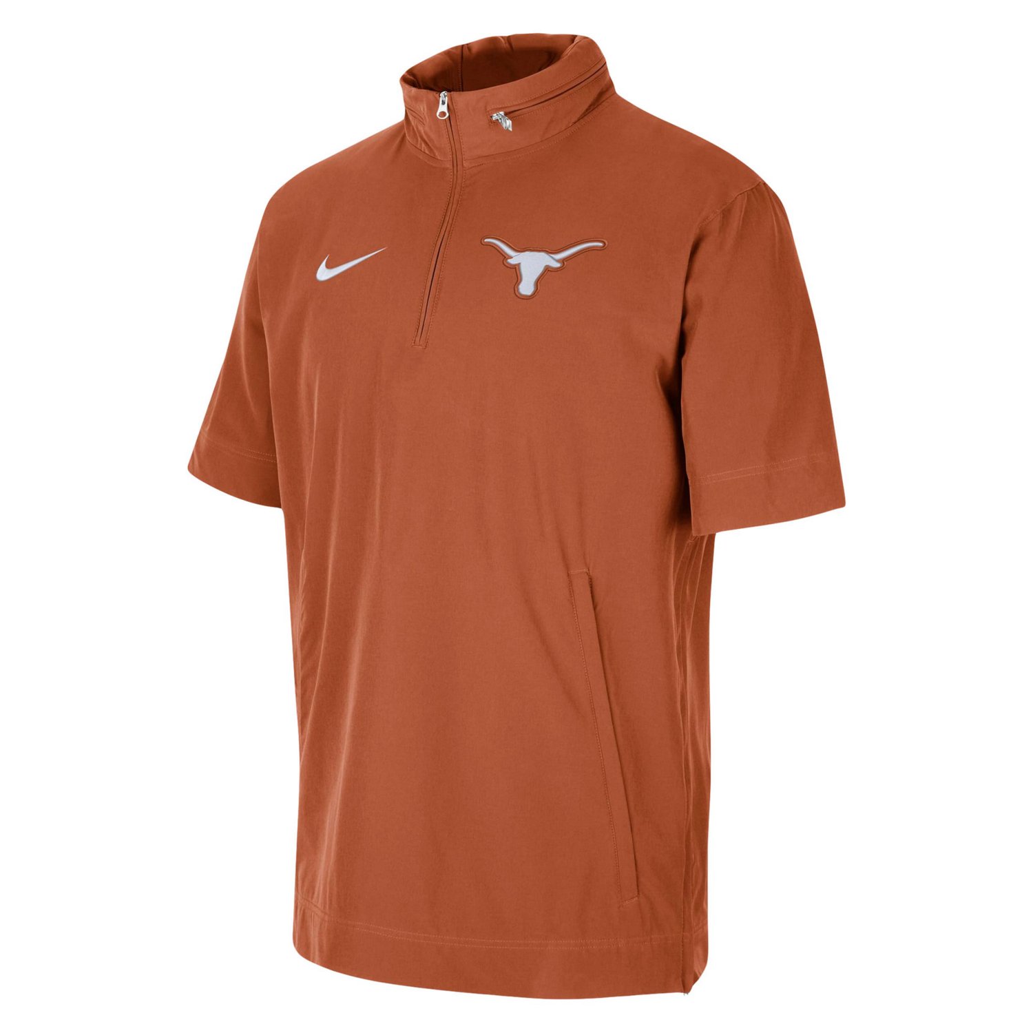 Nike Texas Texas Longhorns Coaches Half-Zip Short Sleeve Jacket - view number 2