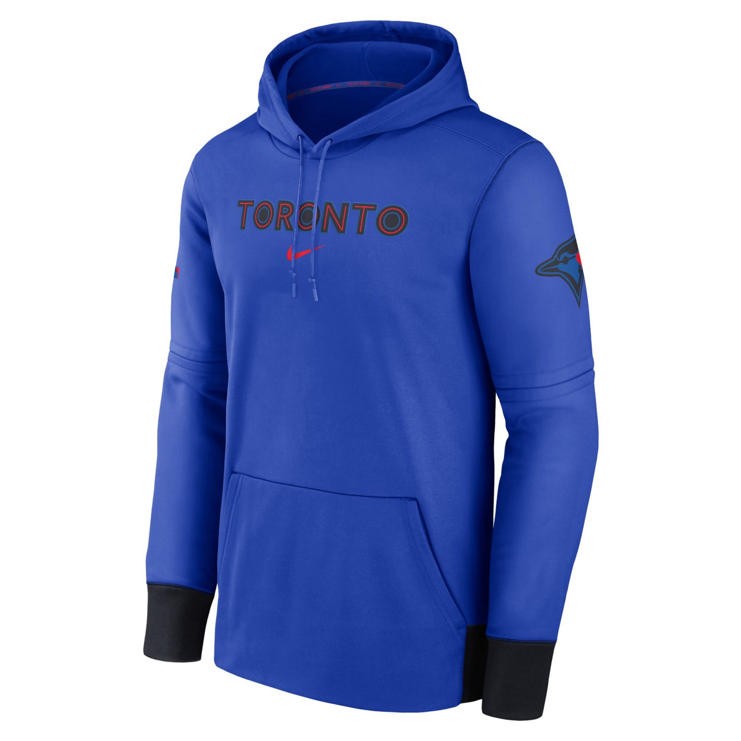 Nike Toronto Blue Jays 2024 City Connect Authentic Collection Practice Performance Pullover Hoodie                               - view number 2